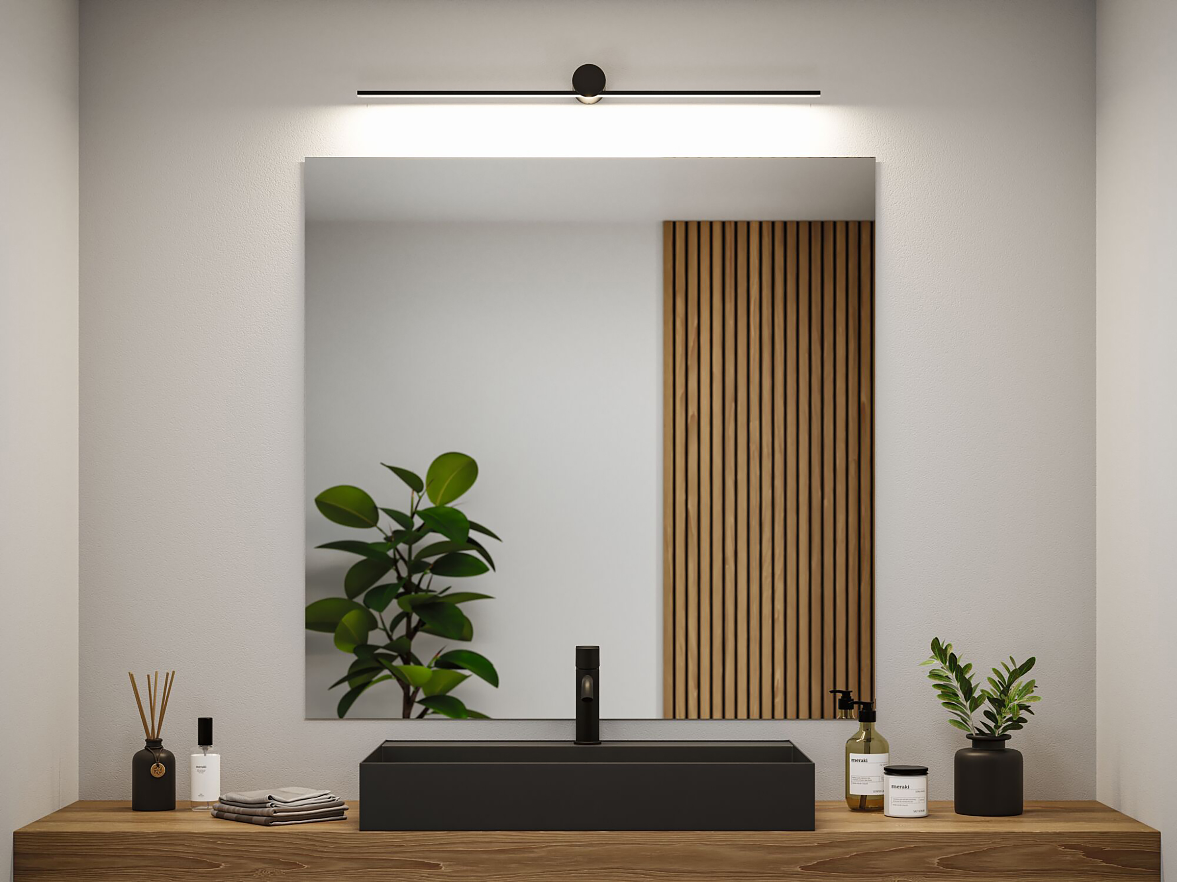 LED-Wandleuchte Sava Aluminium Schwarz