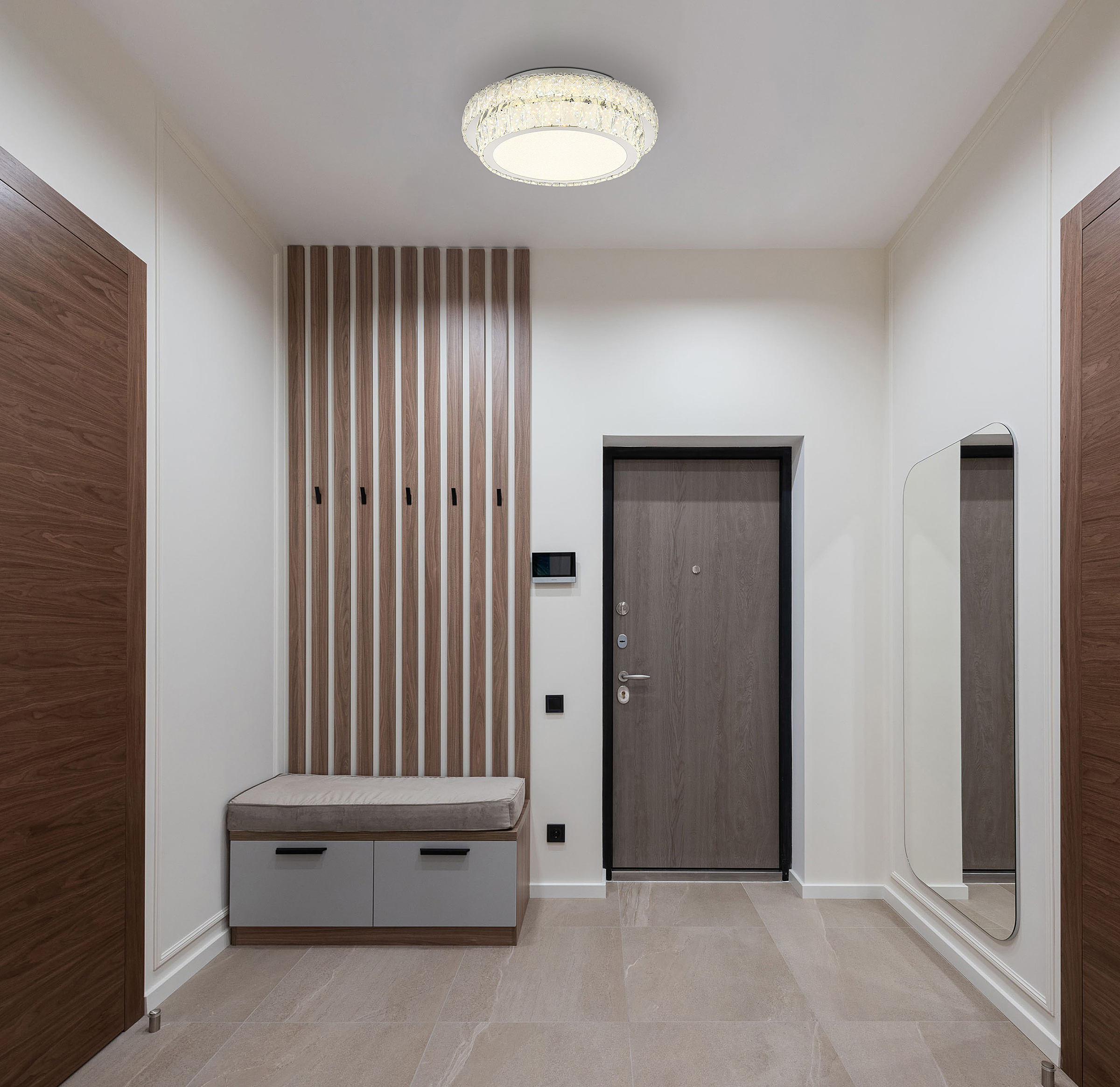 LED ceiling light Klara glass / iron 1-bulb