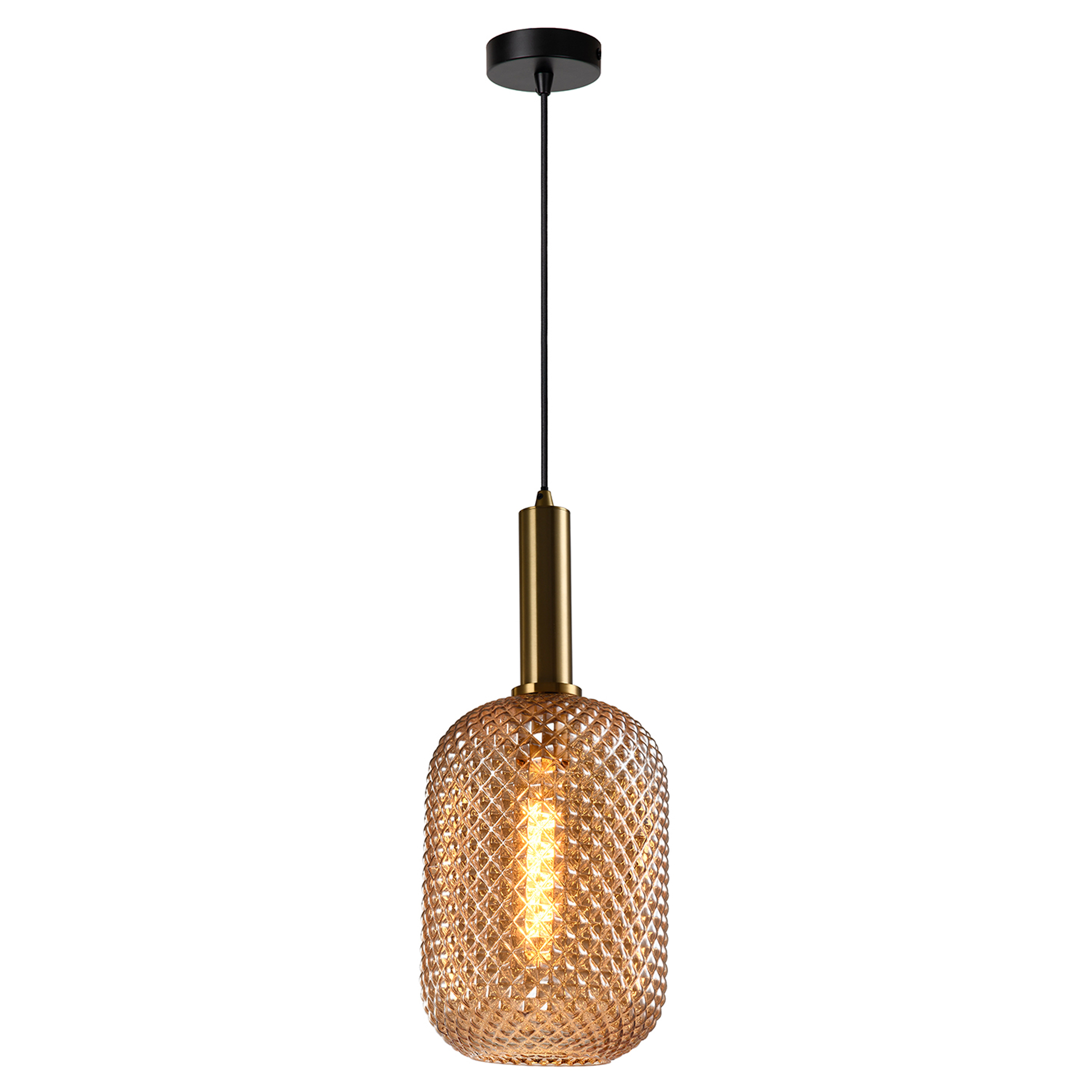 LED pendant light 5094 Pigna satin glass / iron
