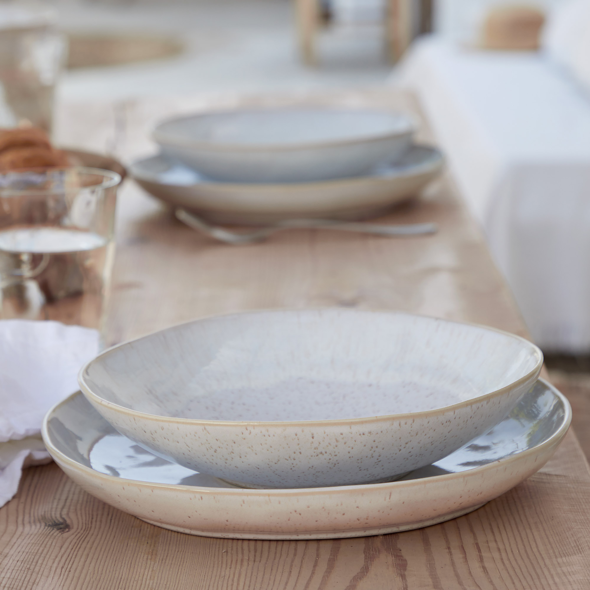 Tafelservice Eivissa 3-teilig Typ A Keramik Beige