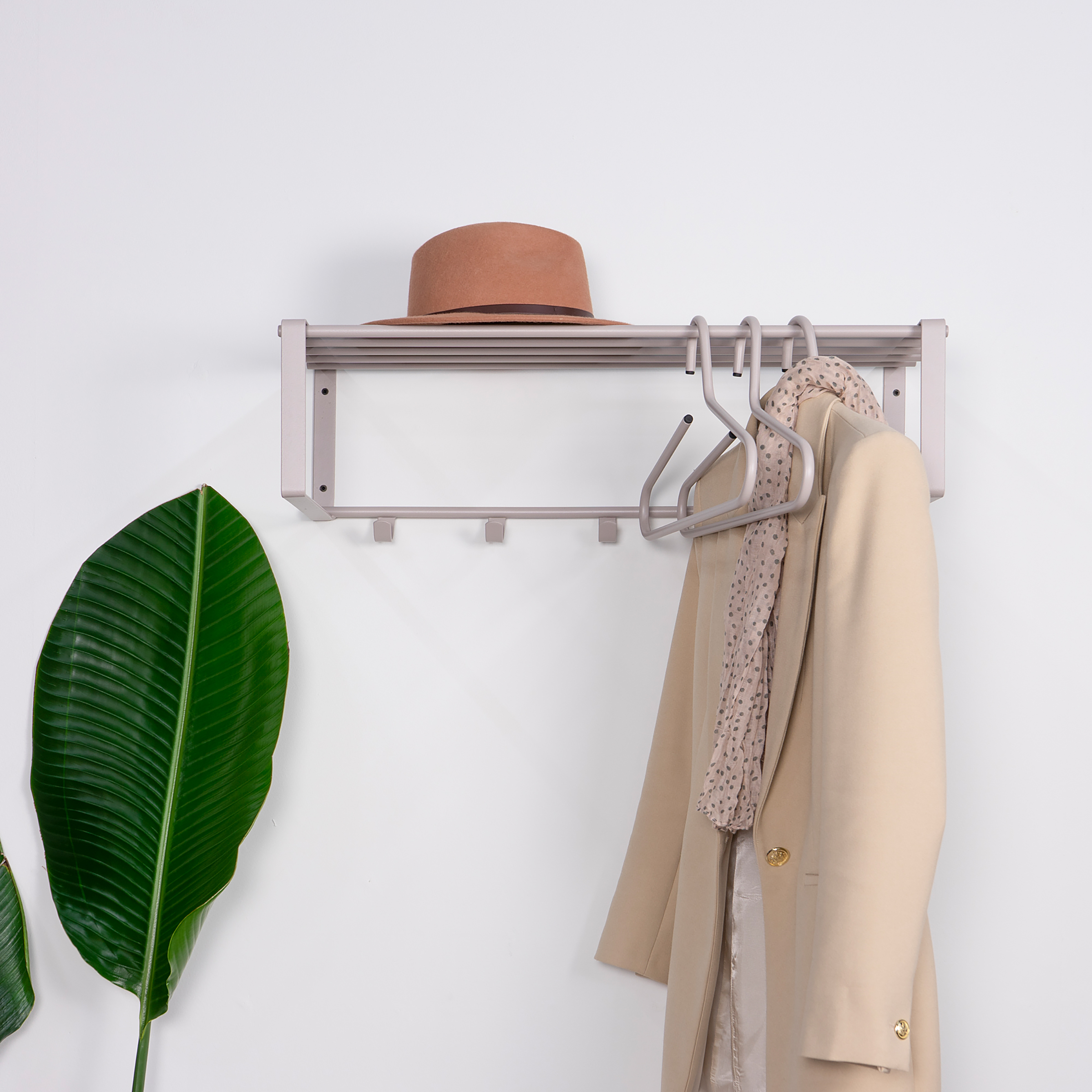 Wandgarderobe Rex 70 cm Sandgrau