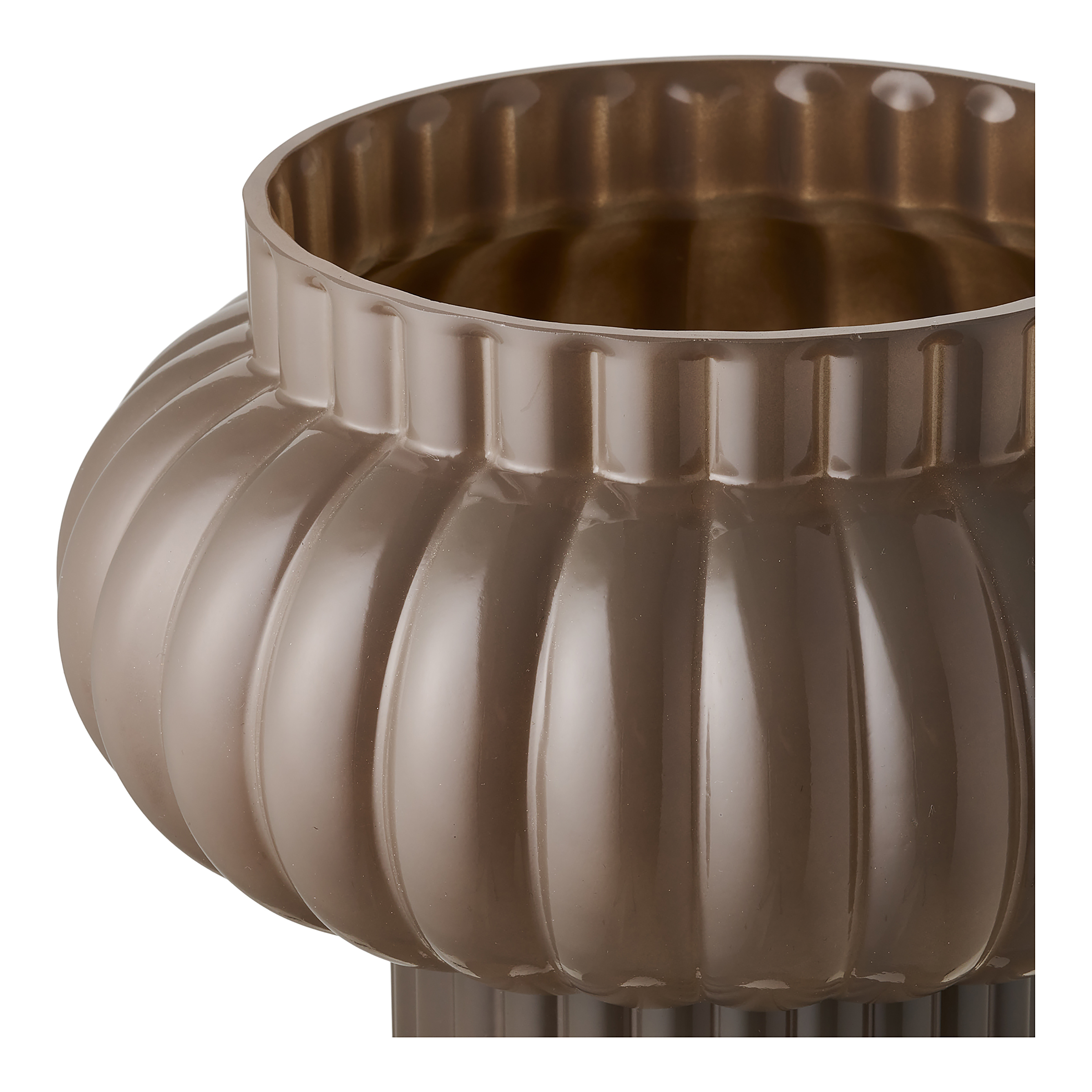 Vase Hesso Glas Braun