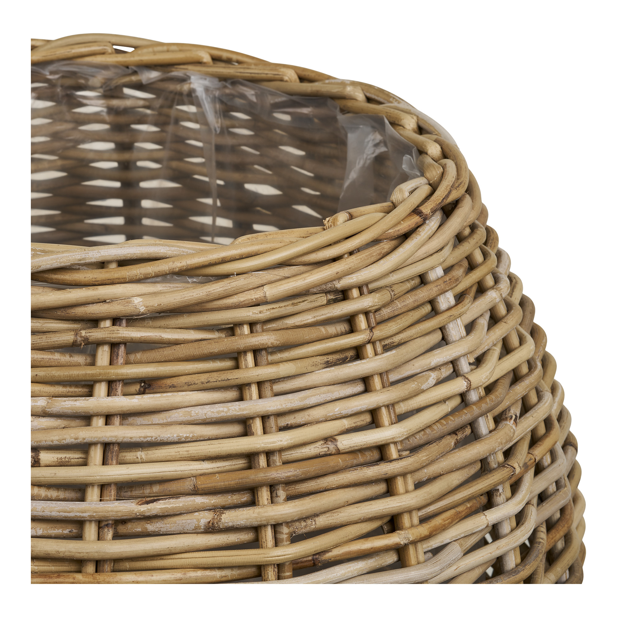 Pflanzkorb-Set Dilrai 2-teilig Rattan
