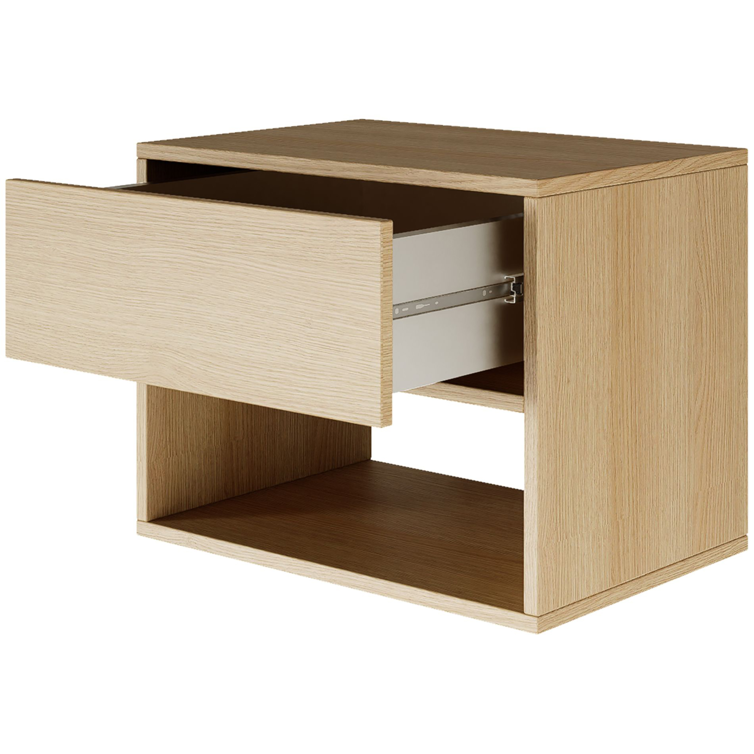 Floating nightstand Framme with compartment
