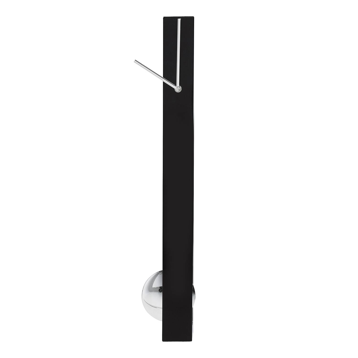Wanduhr Pendulum Schwarz Kunststoff / Metall