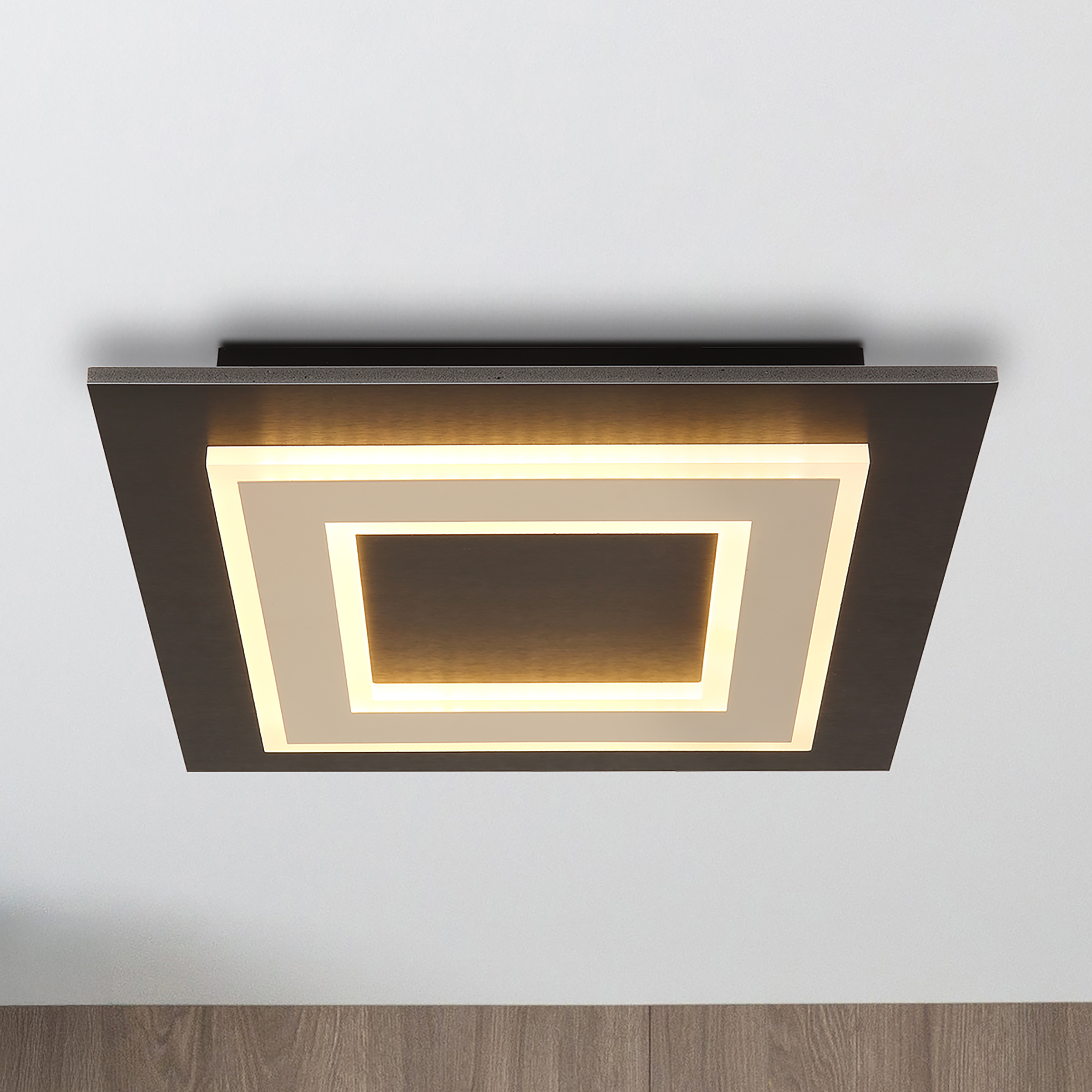 LED-Deckenleuchte Klyra Acrylglas / Eisen 1-flammig