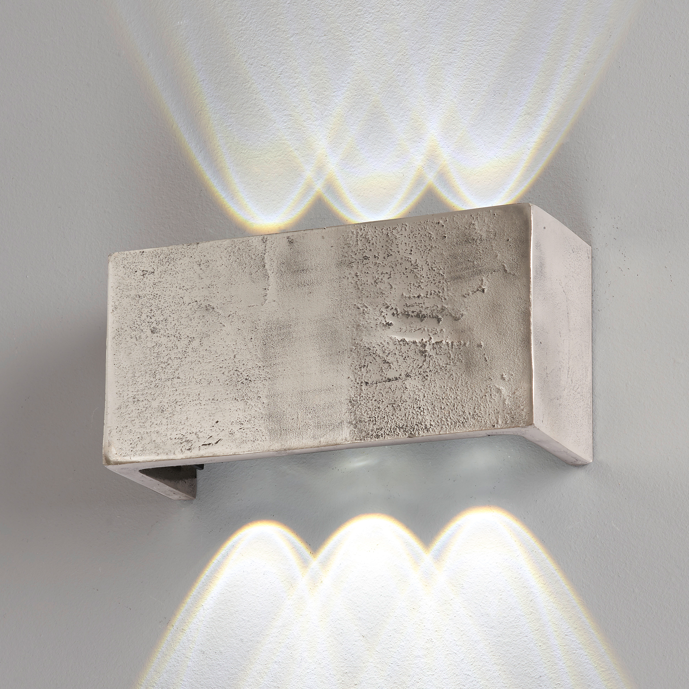 Wandleuchte Cog Eisen Schwarz / Nickel 21 x 10 cm