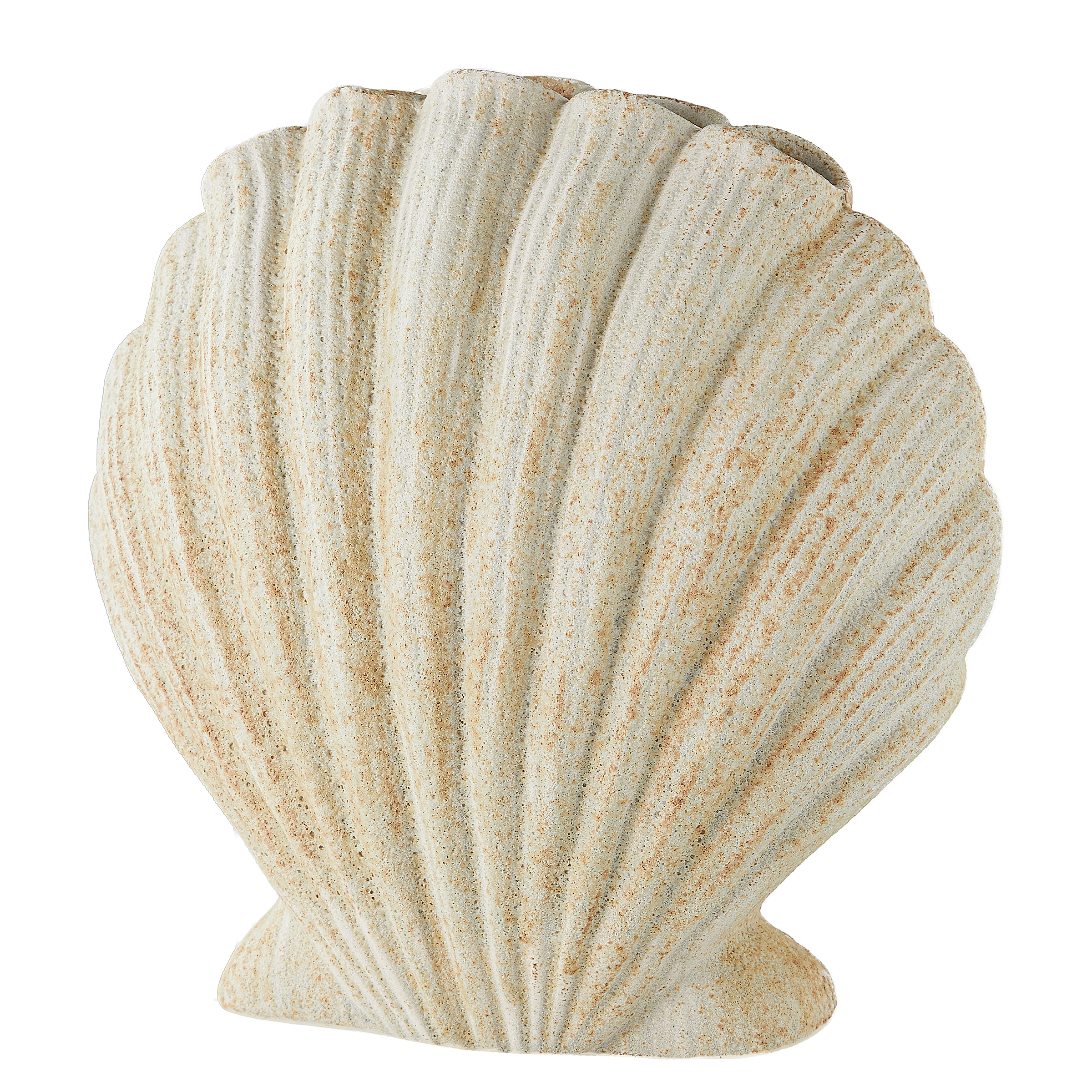 Vase CORAL COAST Muschel Steingut Beige