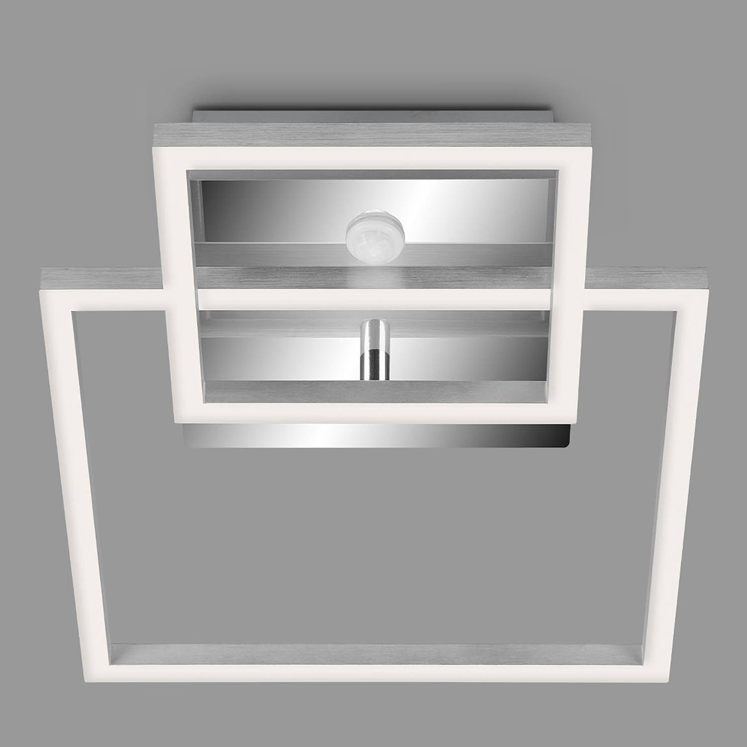 Deckenleuchte Frame II Polycarbonat / Eisen 1-flammig