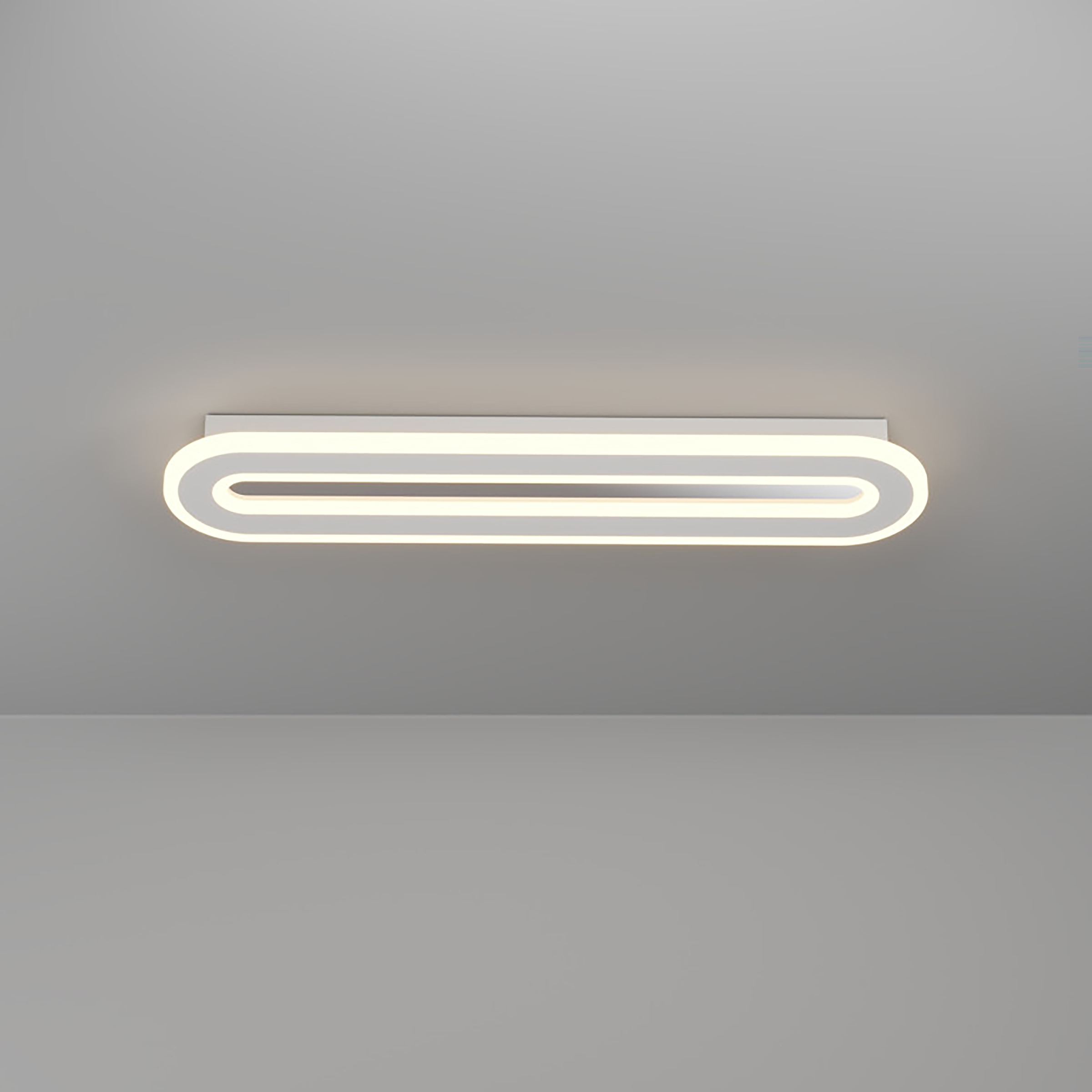 LED-Deckenleuchte Macchioni Typ C Stahl / Kunststoff Weiß