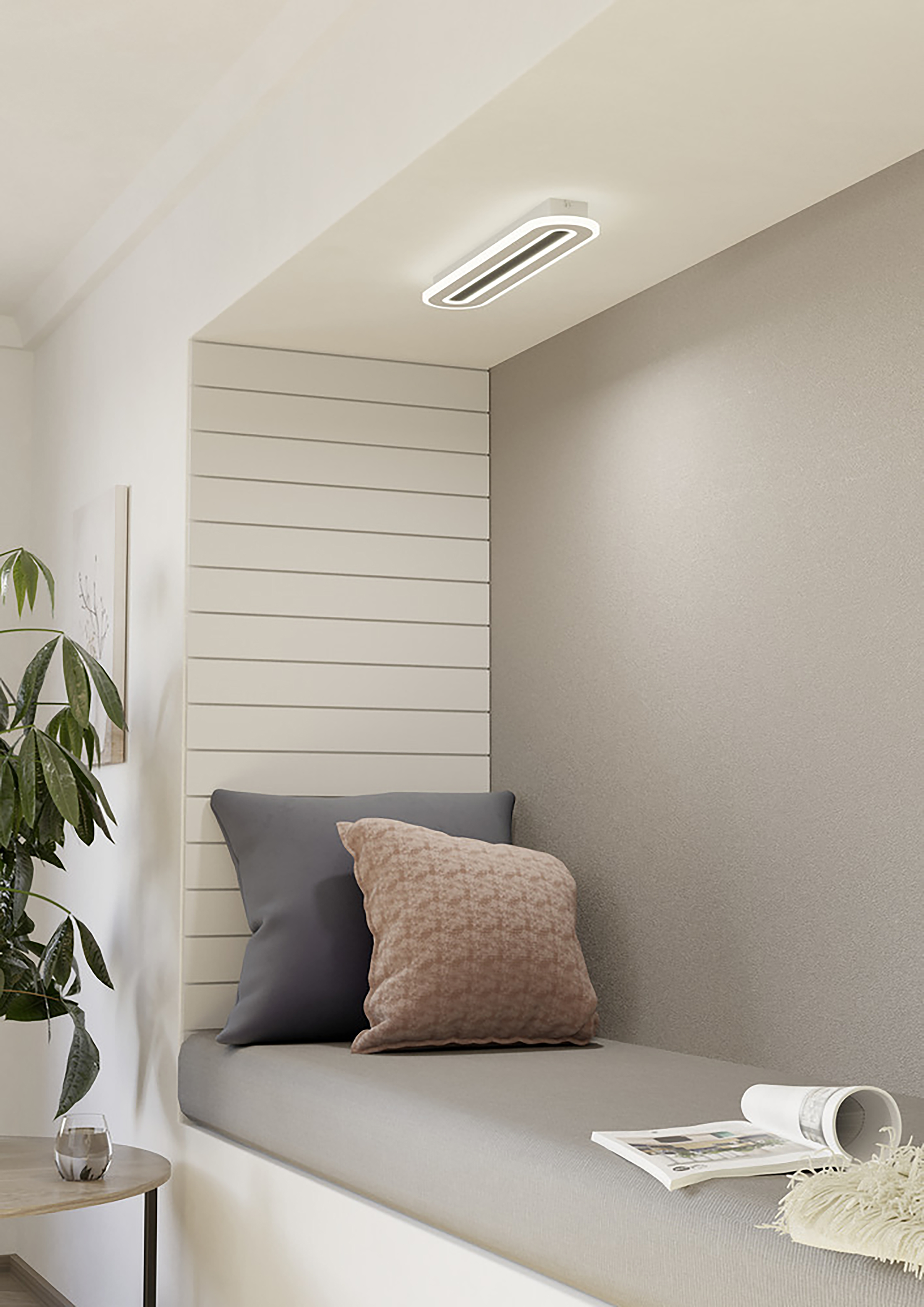 LED-Deckenleuchte Macchioni Typ C Stahl / Kunststoff Weiß