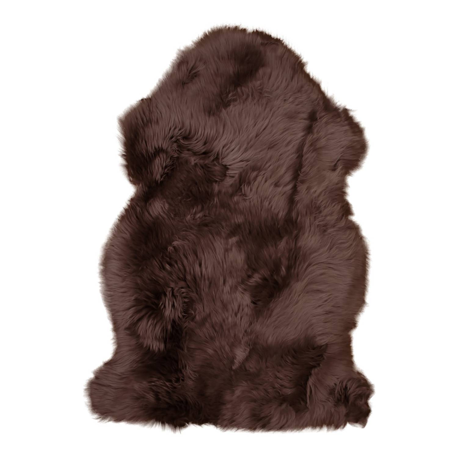 Fellteppich Lambskin Lammfell Braun
