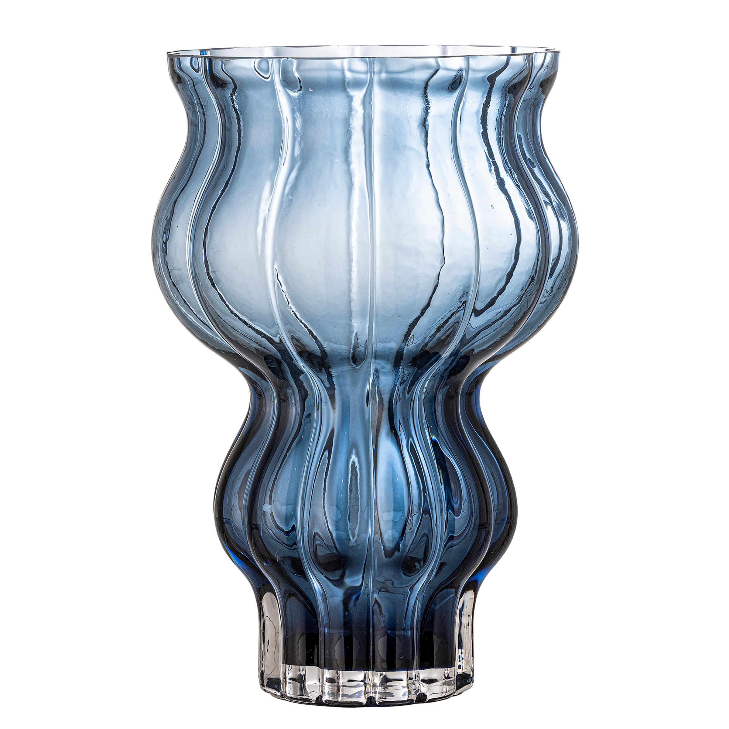 Vase Zanna Glas Blau