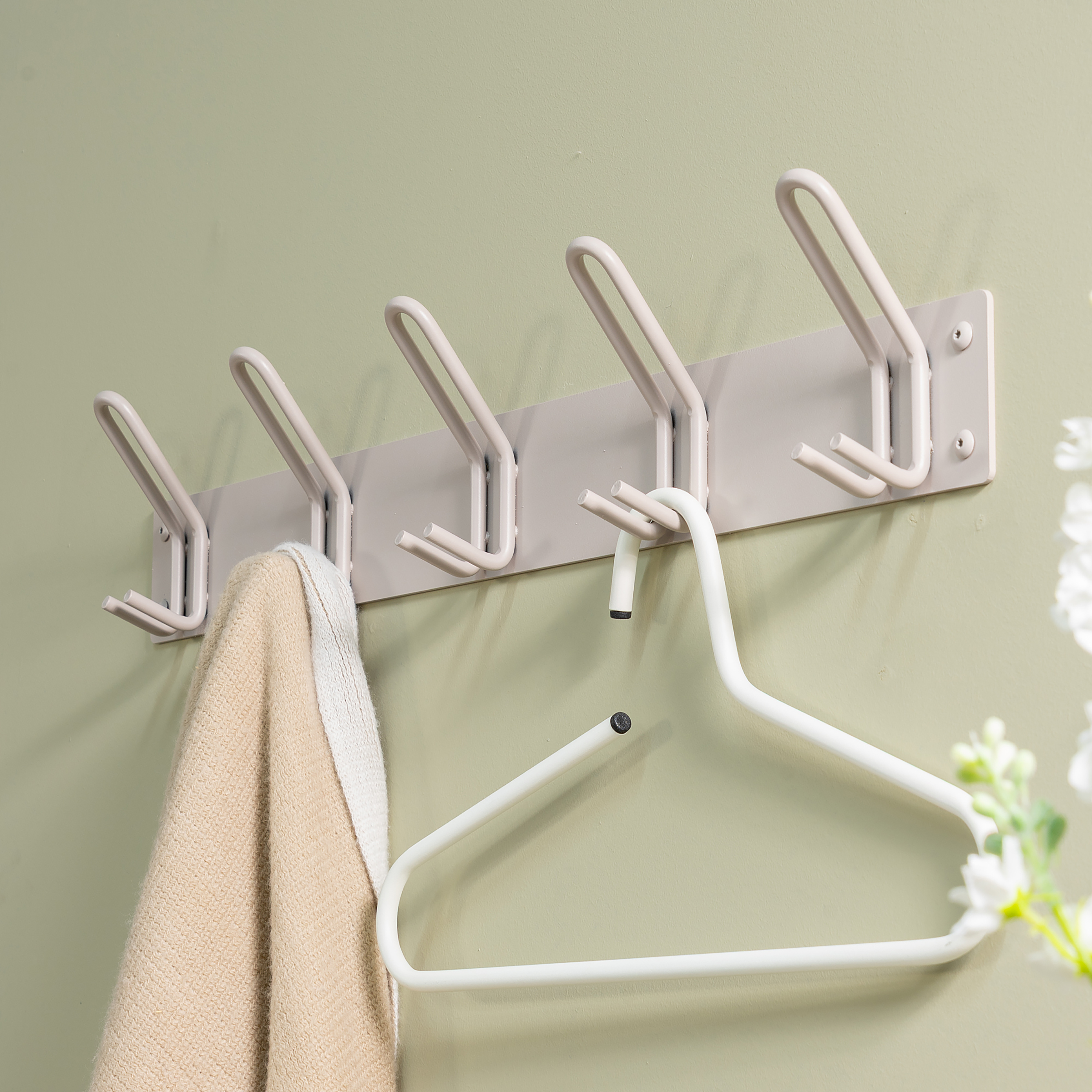 Garderobenleiste Miles Sandgrau Breite: 70 cm