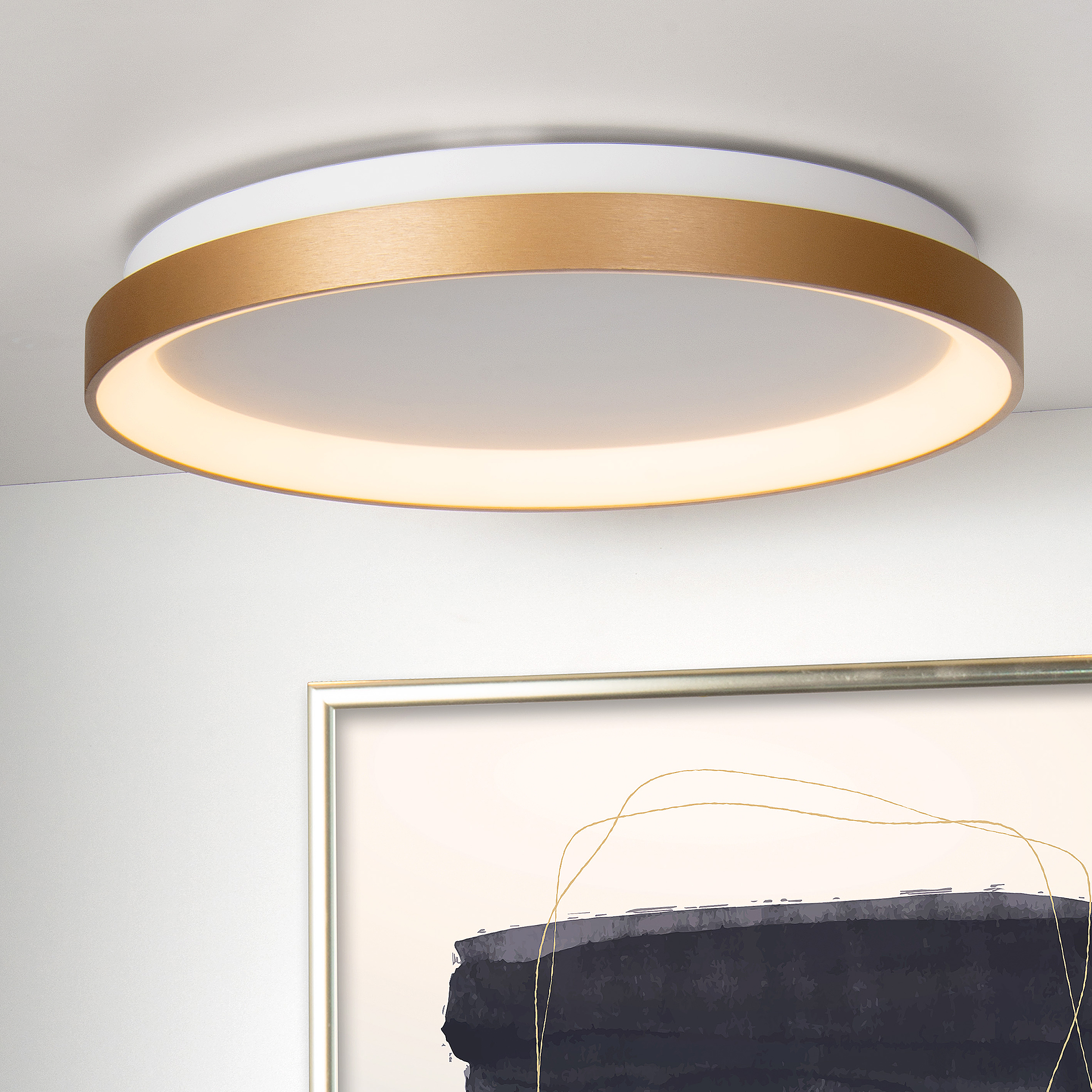 LED-Deckenleuchte Vidal Acrylglas Gold