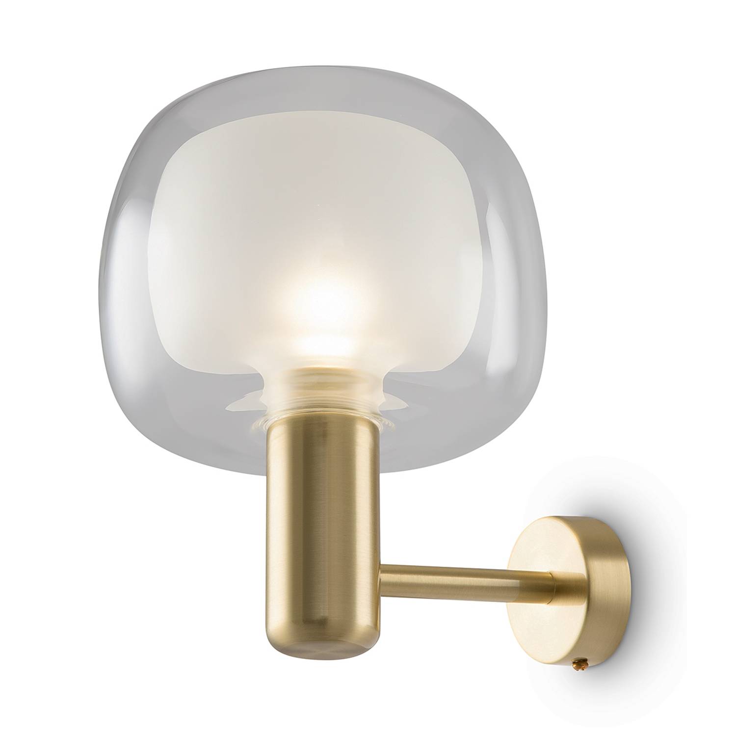 Wandleuchte Vision Klarglas / Aluminium 1-flammig