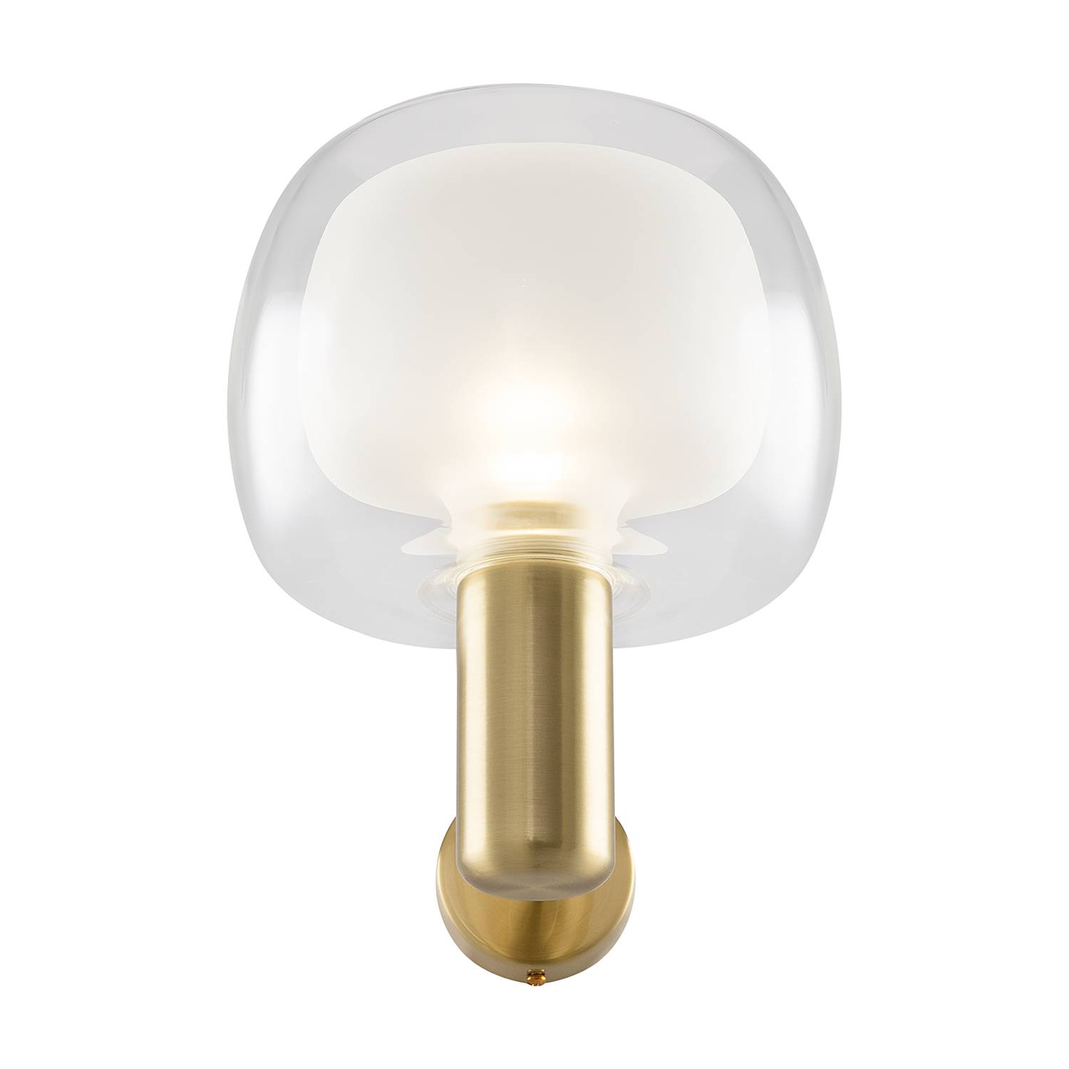 Wandleuchte Vision Klarglas / Aluminium 1-flammig