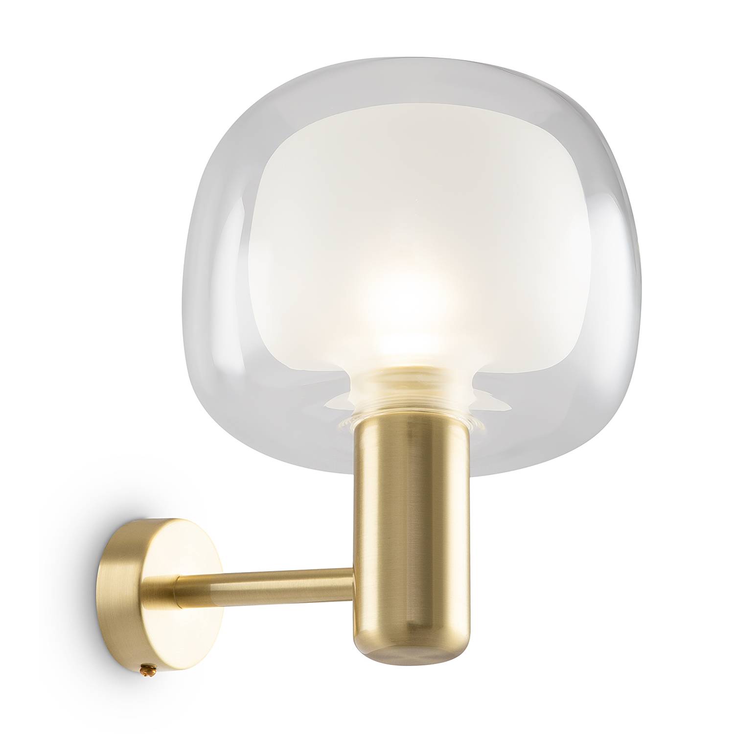 Wandleuchte Vision Klarglas / Aluminium 1-flammig