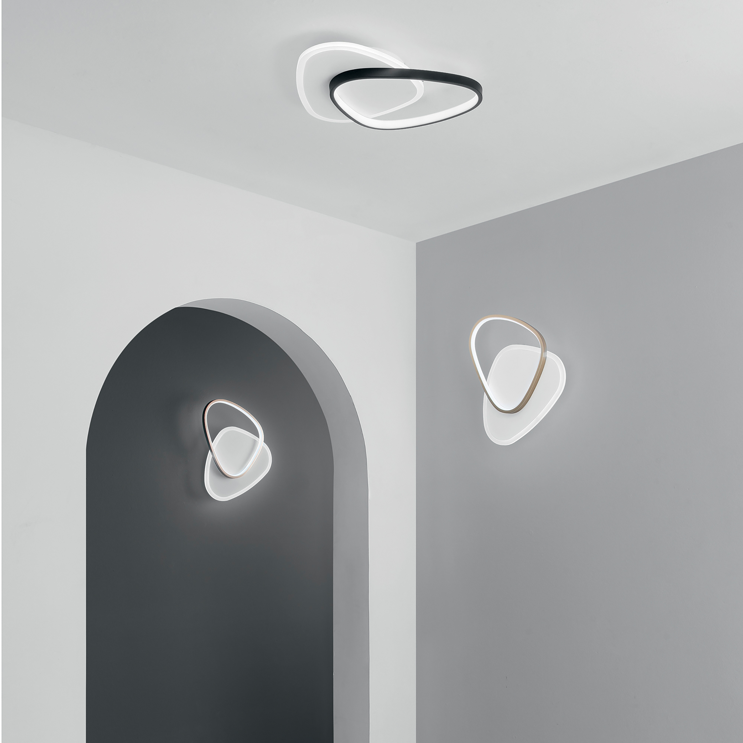 LED-Deckenleuchte Ayrton Aluminium 1-flammig Gold