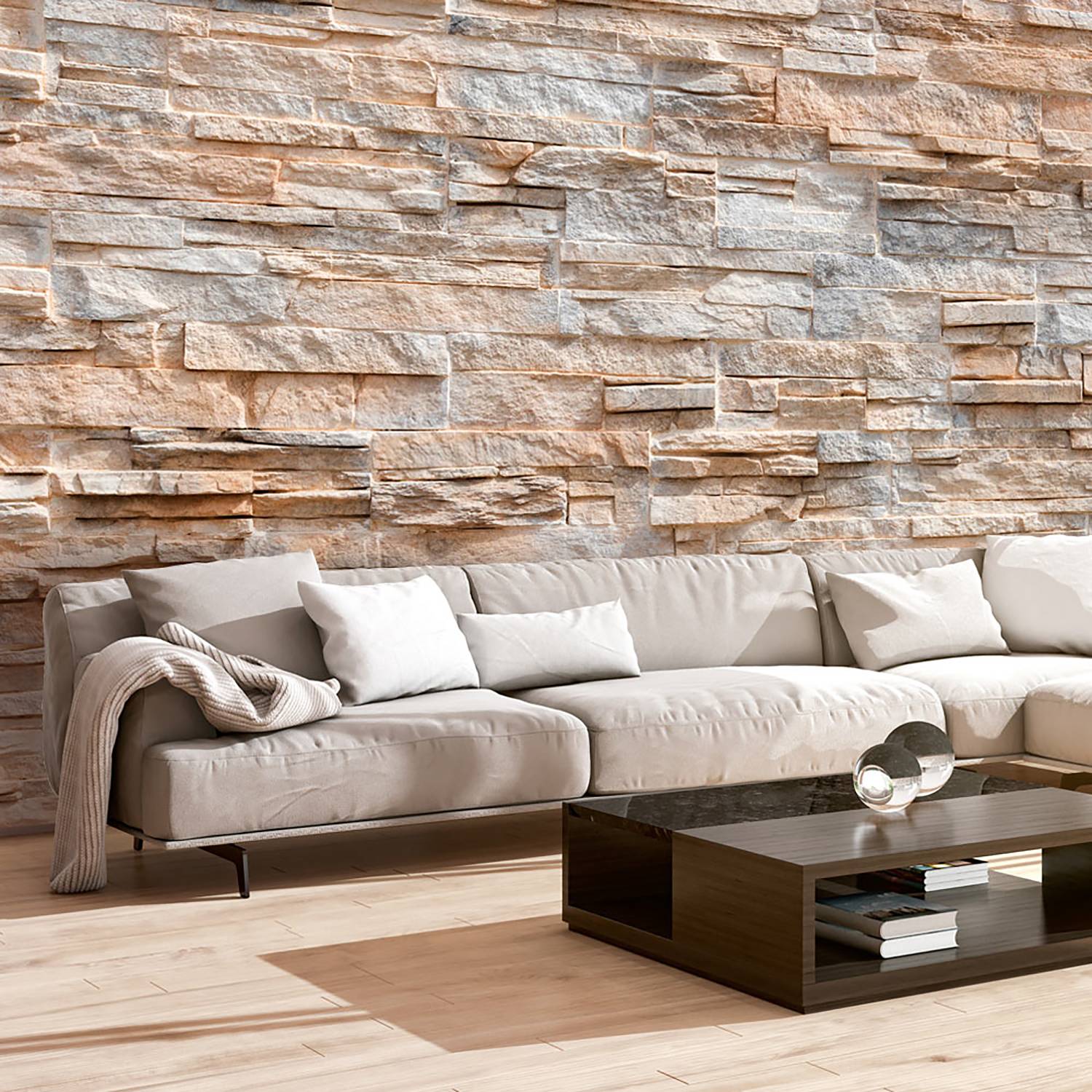 Vlies Fototapete Stone Virtuosity Vlies Braun 400 x 280 cm