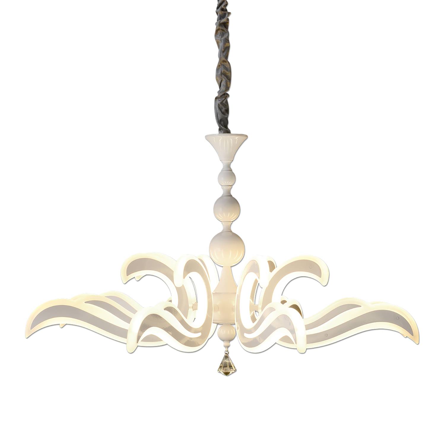 LED-Pendelleuchte Daceyville Acrylglas / Edelstahl 1-flammig