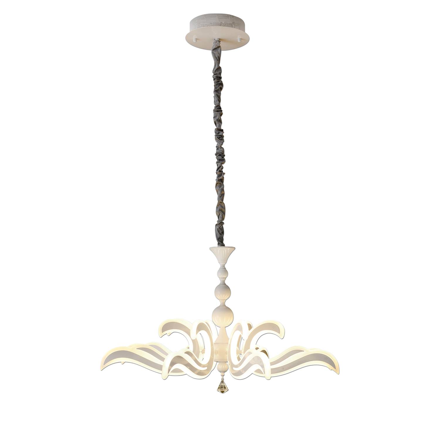LED-Pendelleuchte Daceyville Acrylglas / Edelstahl 1-flammig