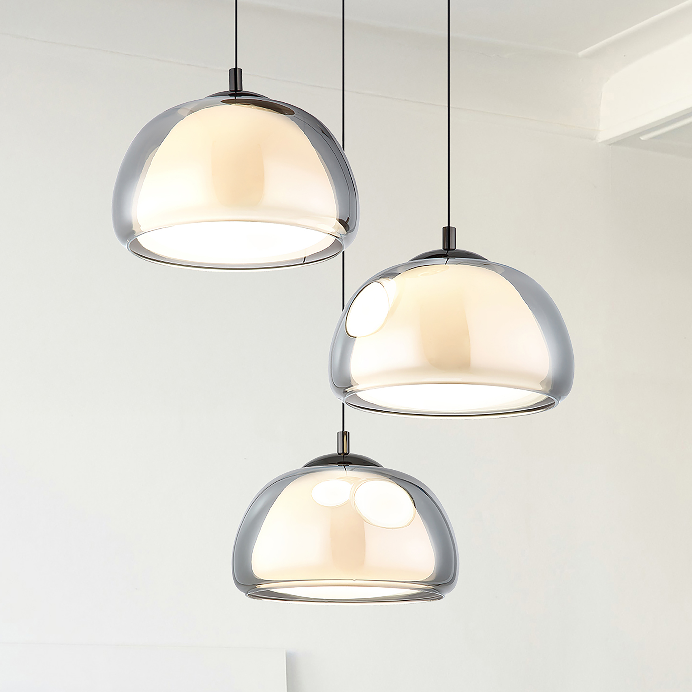 Globo Lighting LED-Pendelleuchte Avila Rund Eisen Schwarz