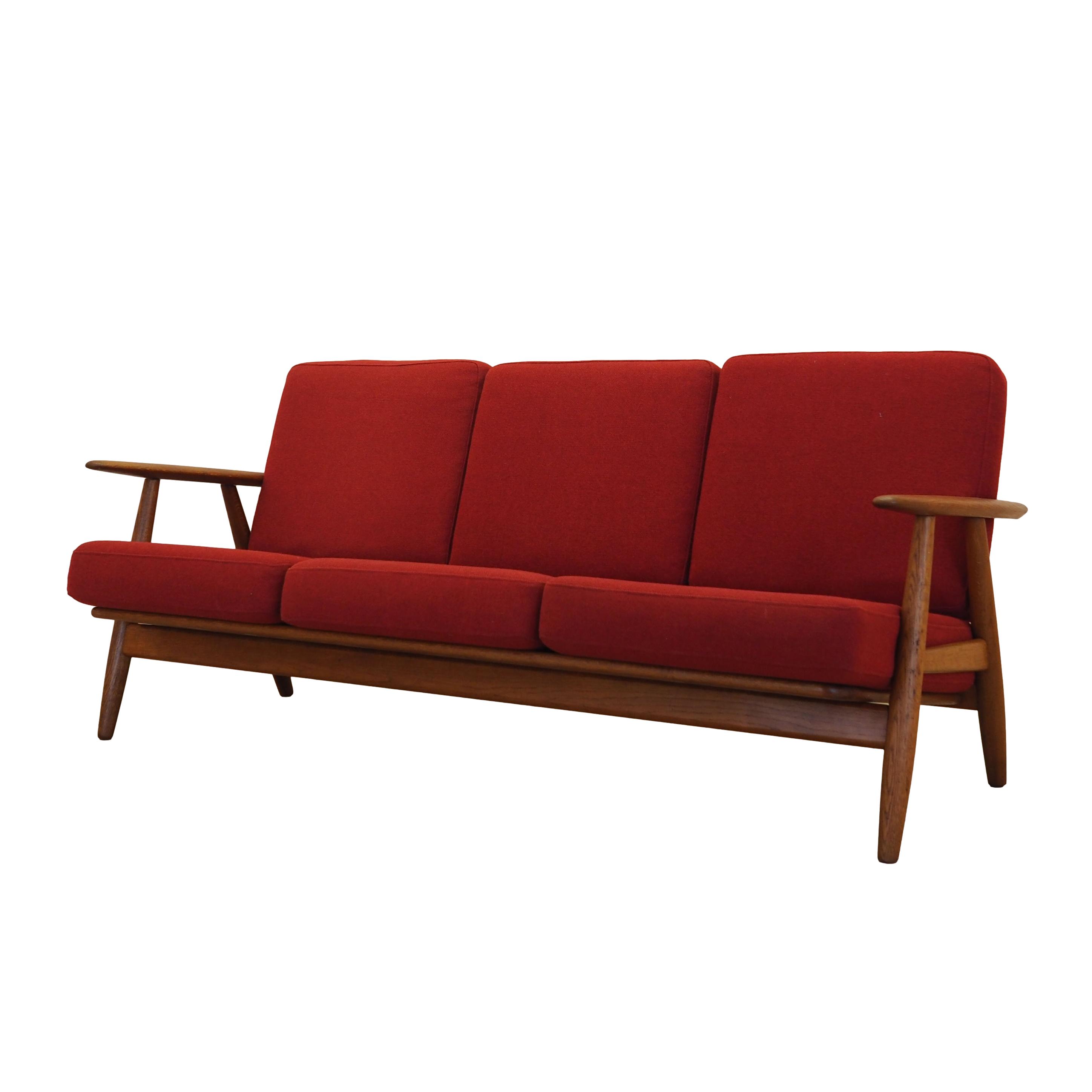 Divano rosso anni '60