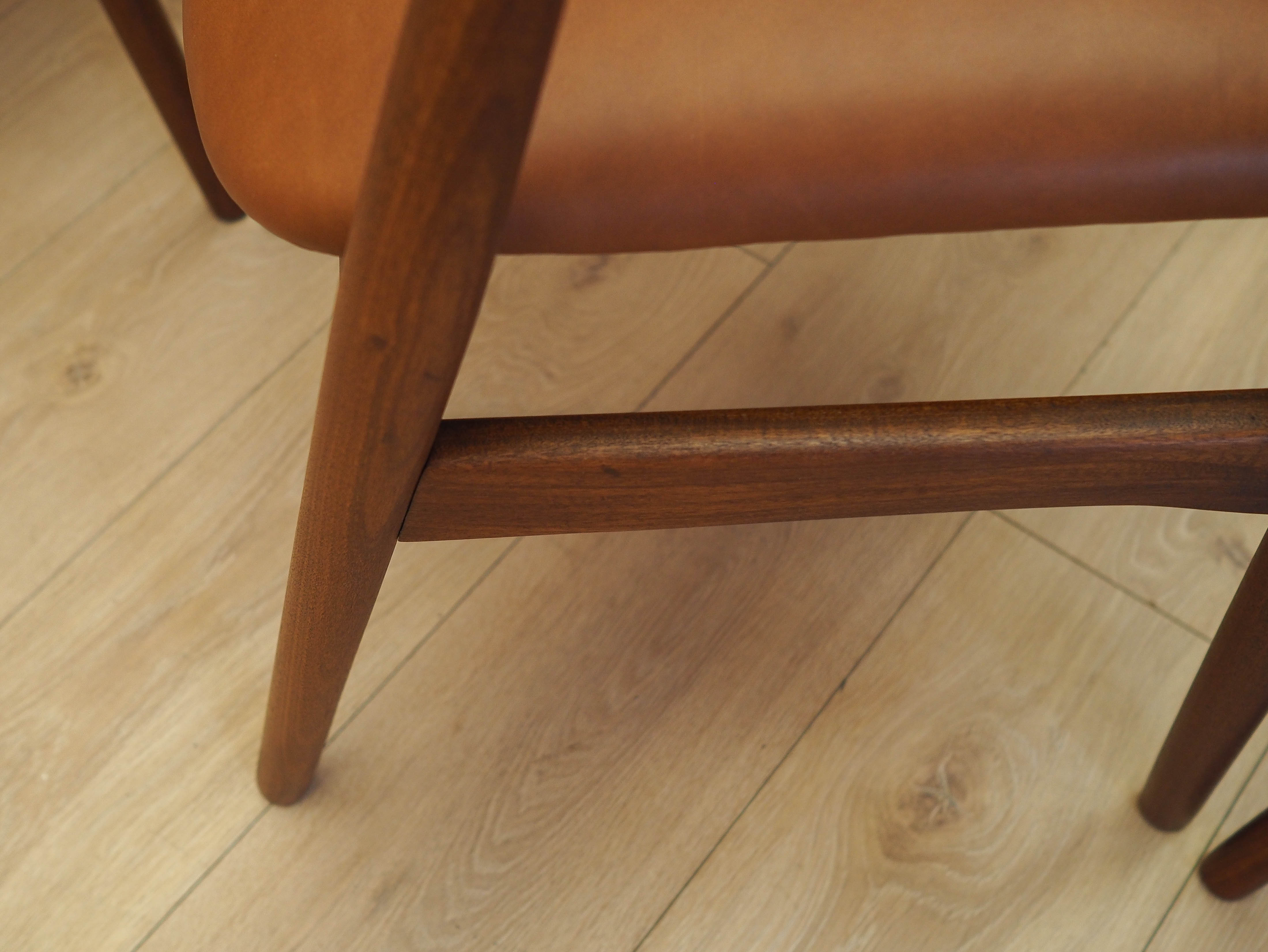 Sechser-Set Teak-Stühle 1970er Jahre