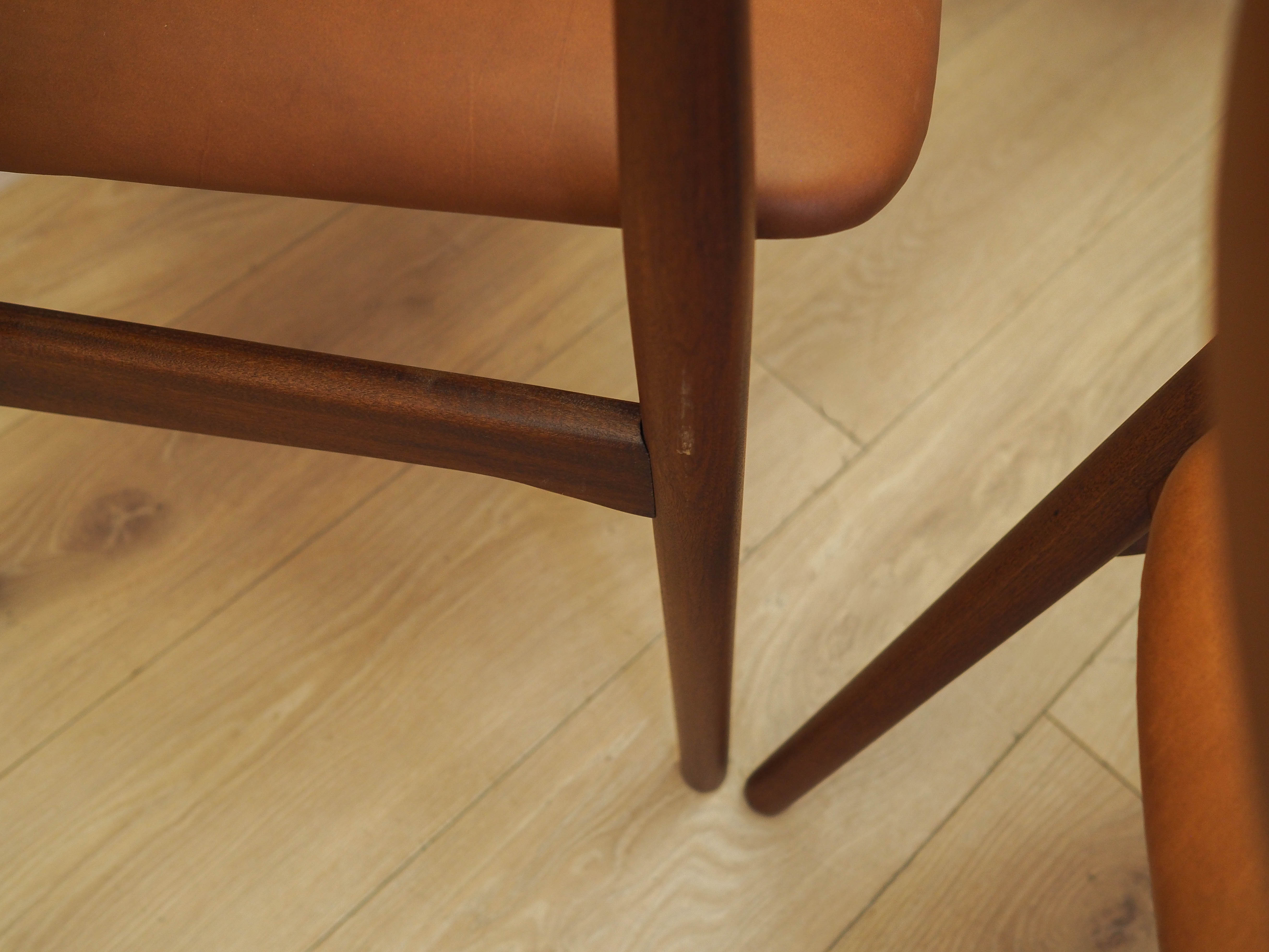 Set di sei sedie in teak anni '70