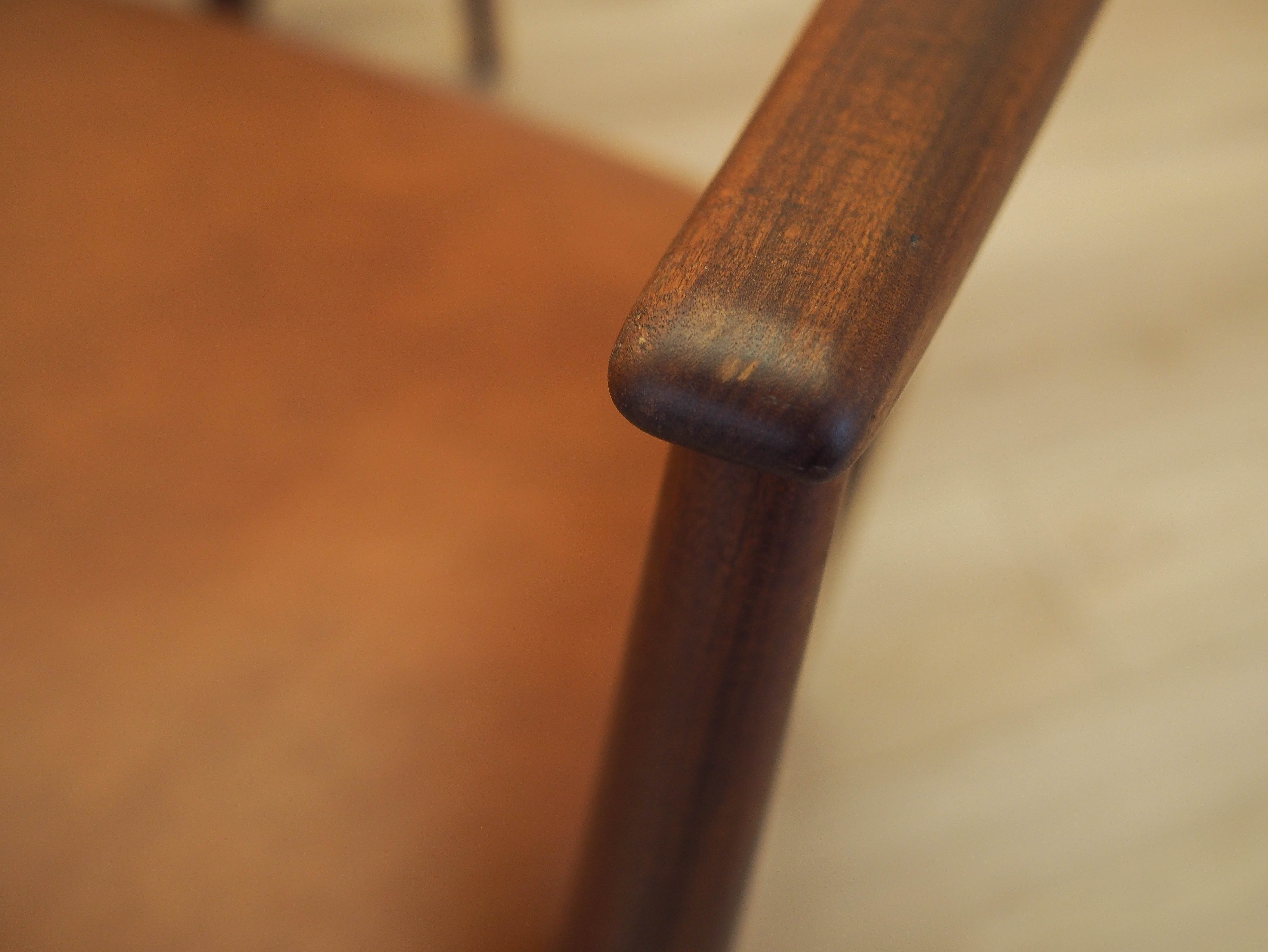 Set of six teak chairs 1970s