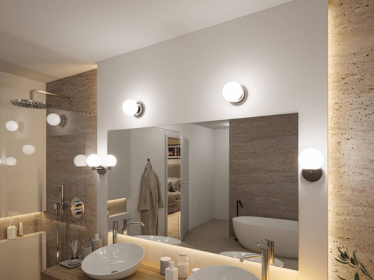 Gove Ceiling Light 1-Light Opal Glass Chrome Silver