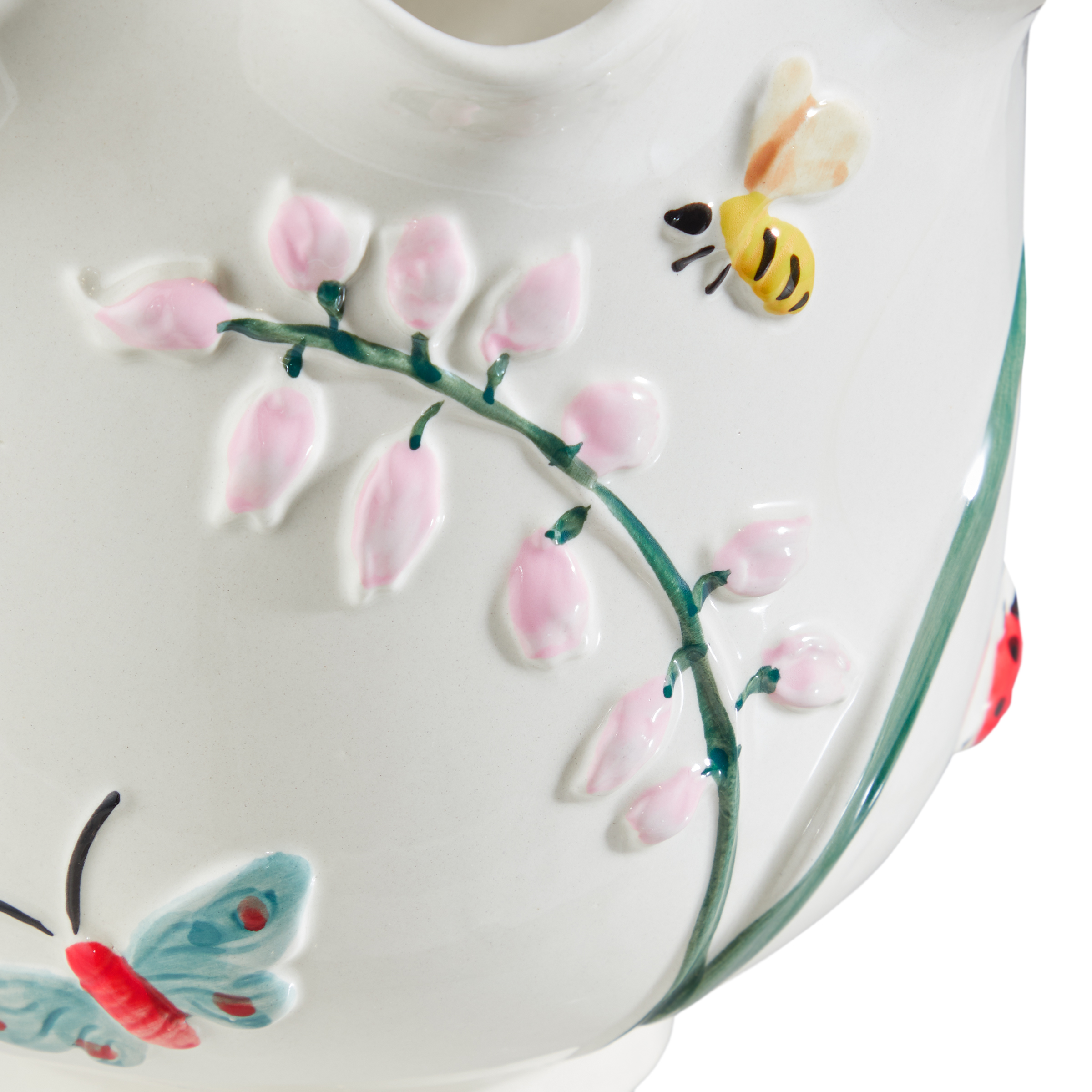 WILD FLOWER Flower pot Stoneware White