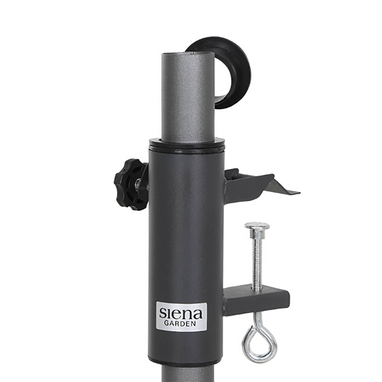 Universal Balcony Umbrella Clamp Steel Black
