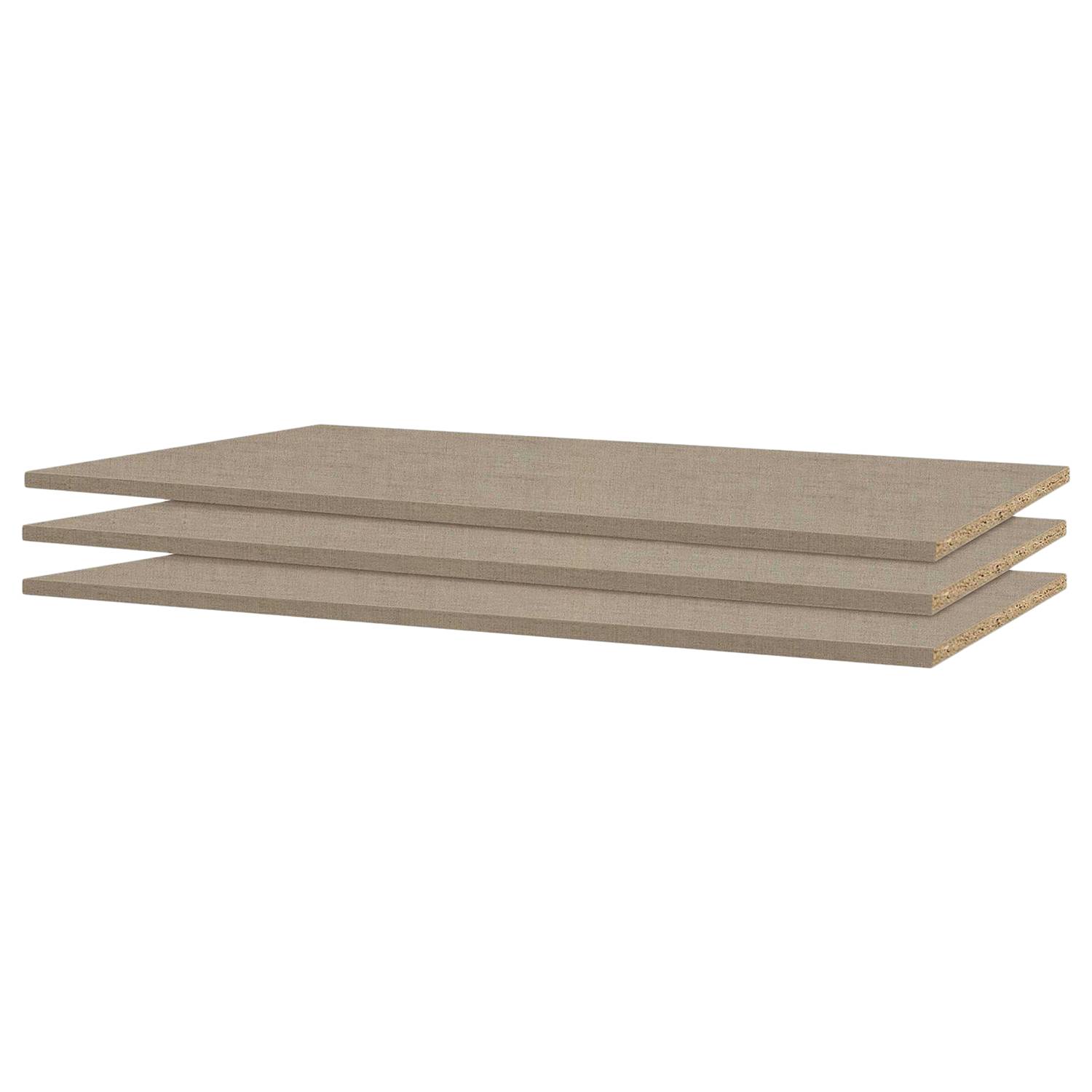 Einlegeboden Crato 3er-Set Braun Holzwerkstoff