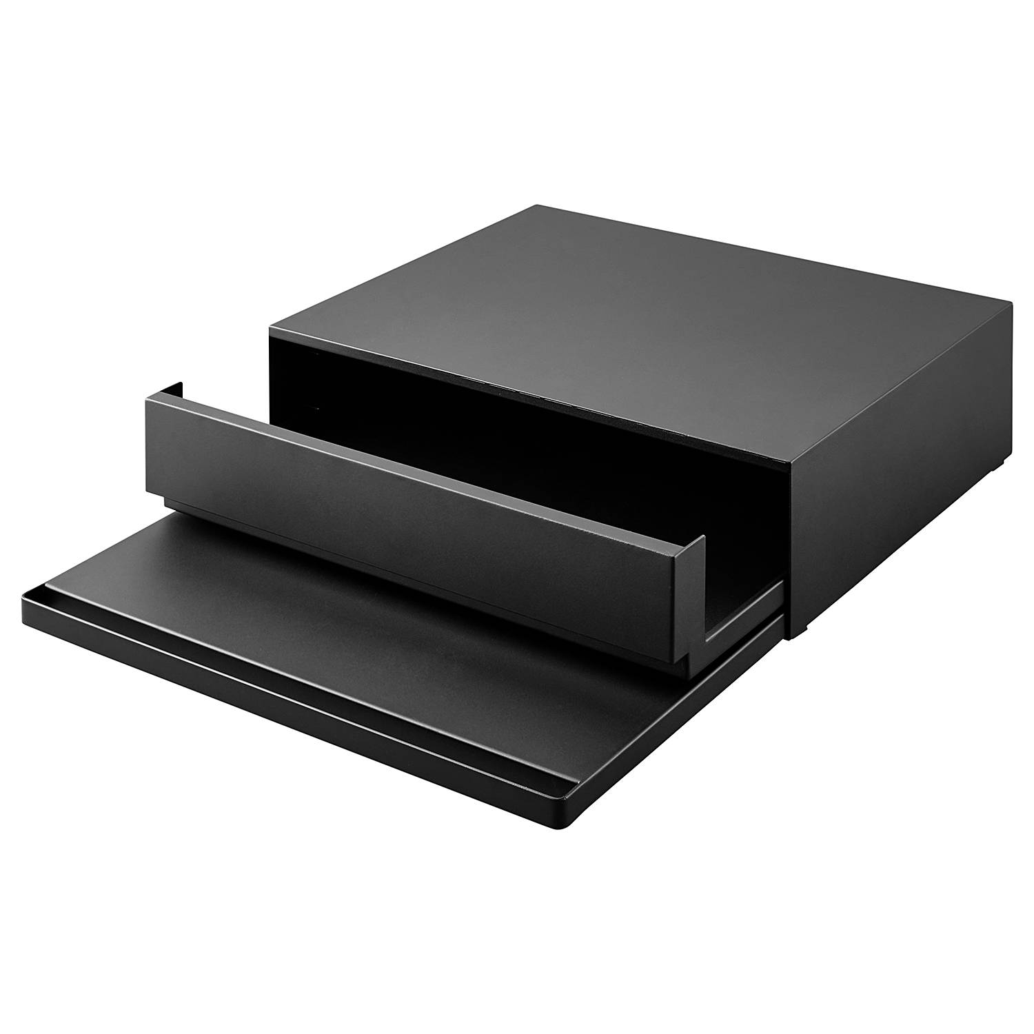 Ausziehtablett Tower Stahl Schwarz 45 x 14 cm
