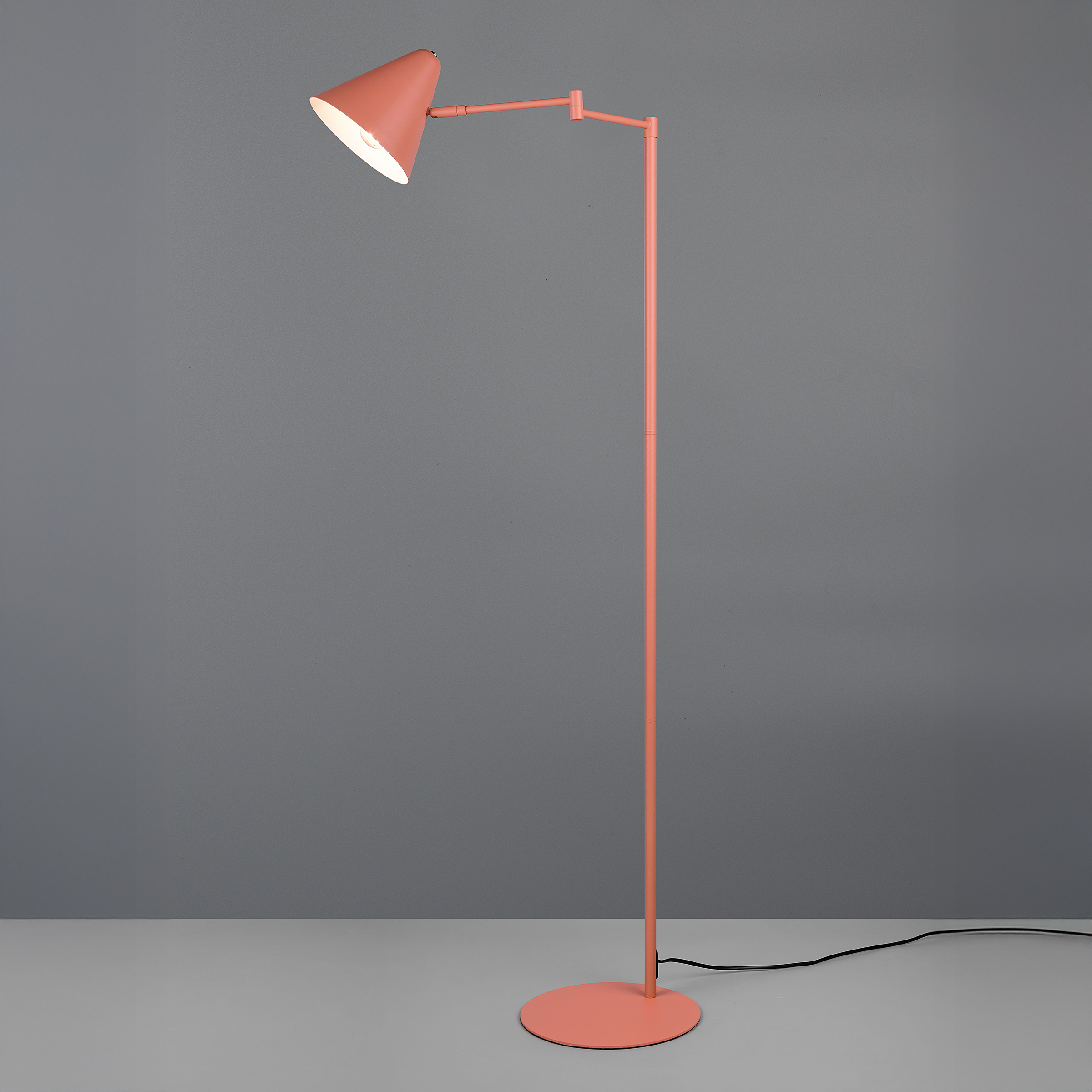 Stehleuchte Cosima Eisen 1-flammig Orange