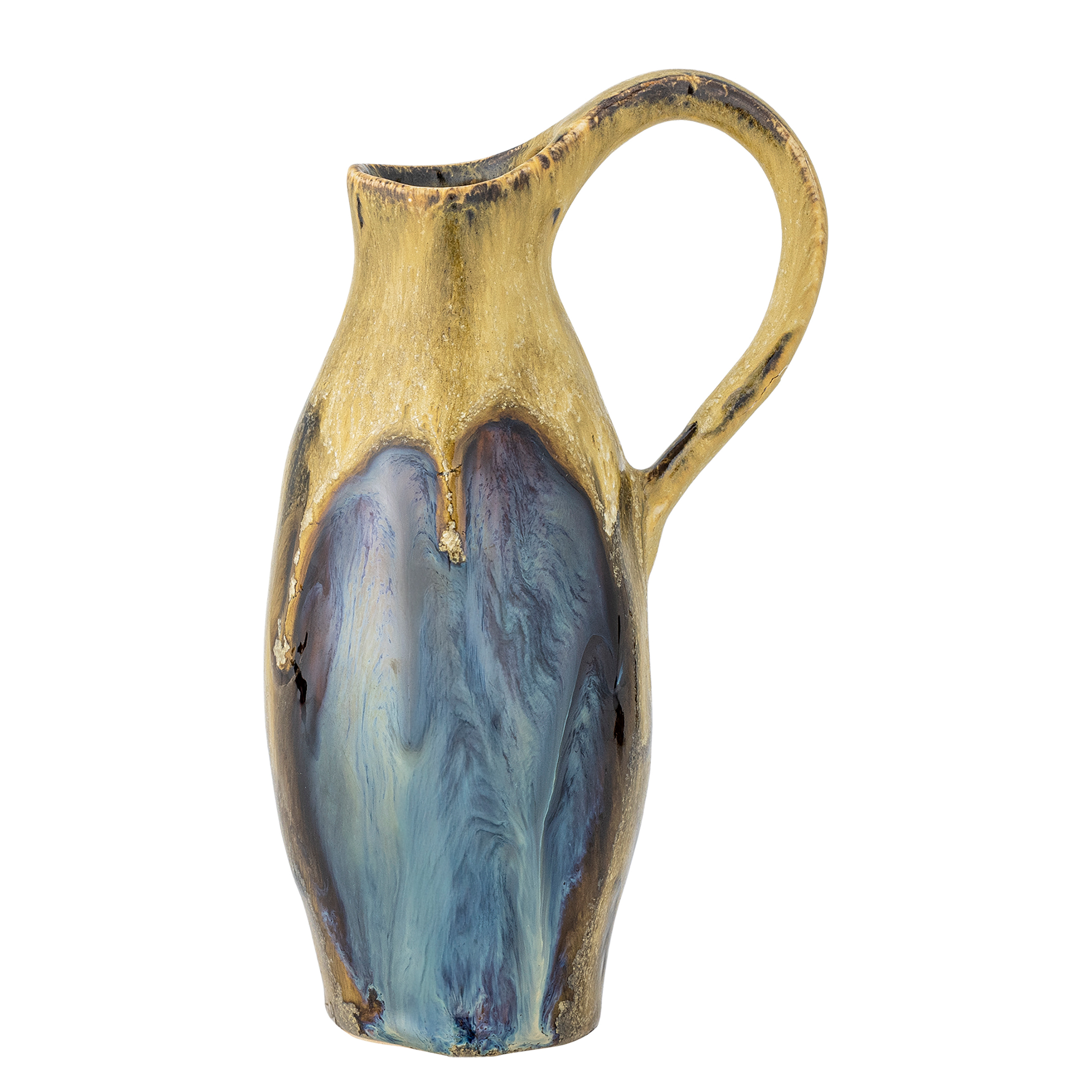 Vase Jenkins Steingut Gelb