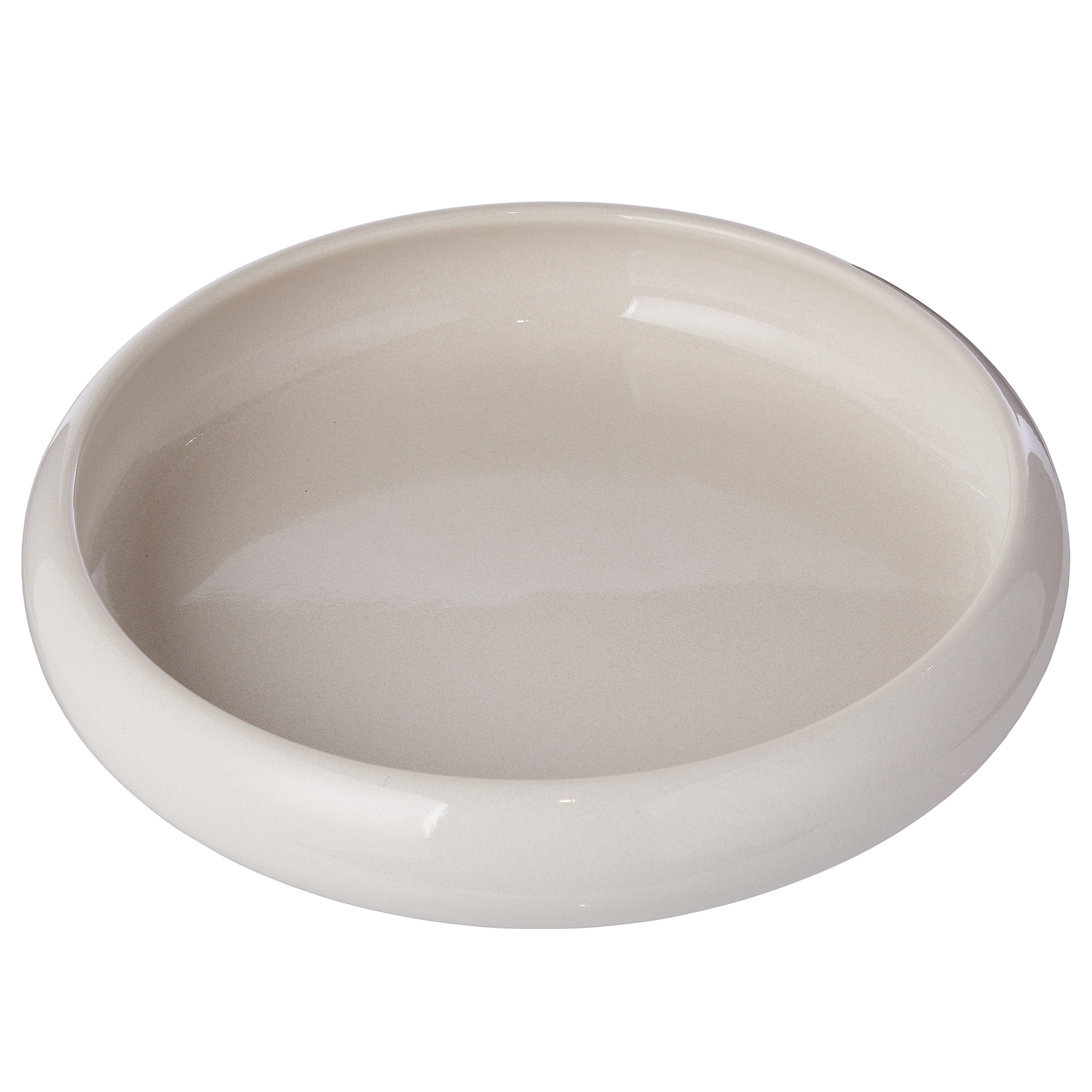 Pastateller BOOGY Steinzeug Creme