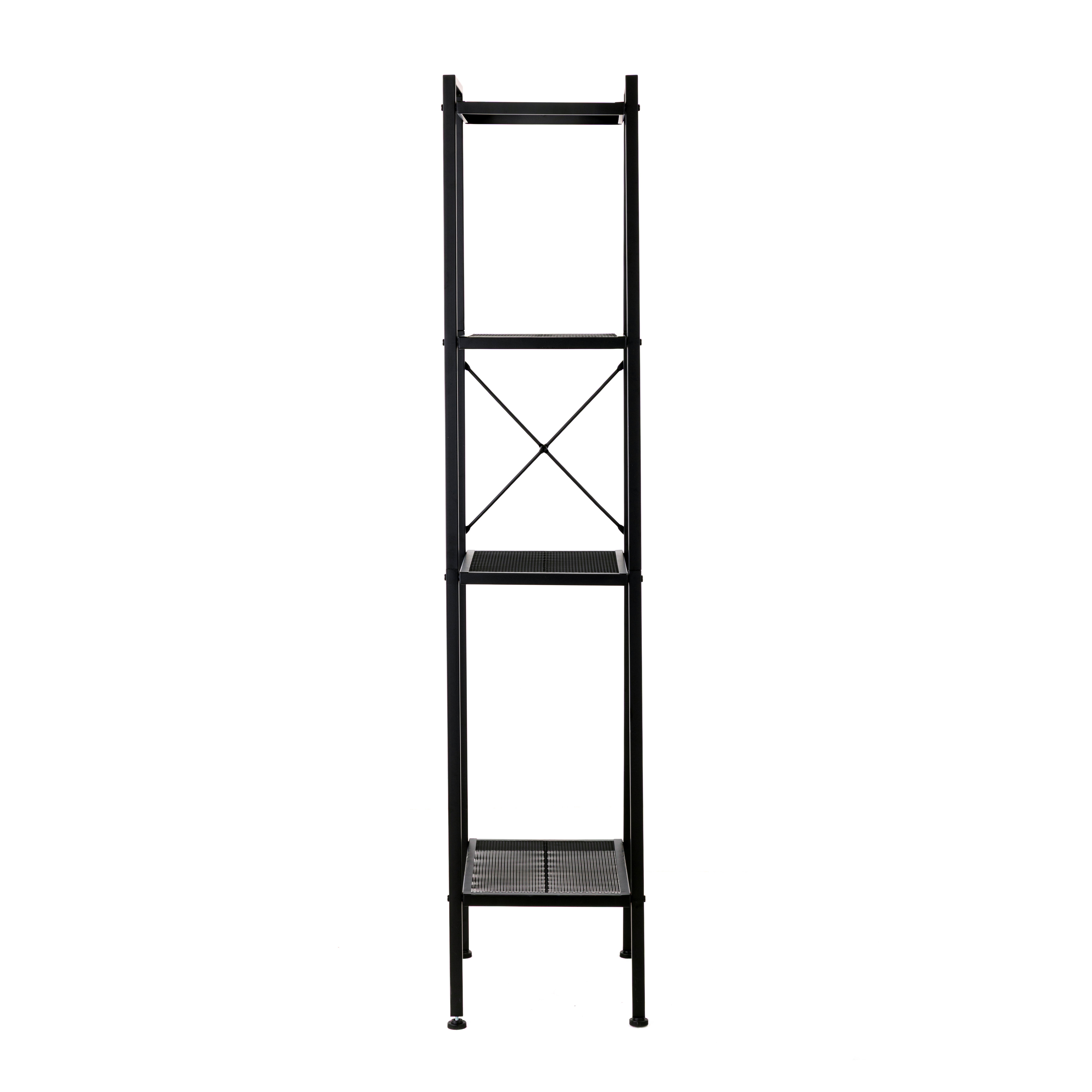 Regal Bufkin Metall Schwarz Breite: 30 cm