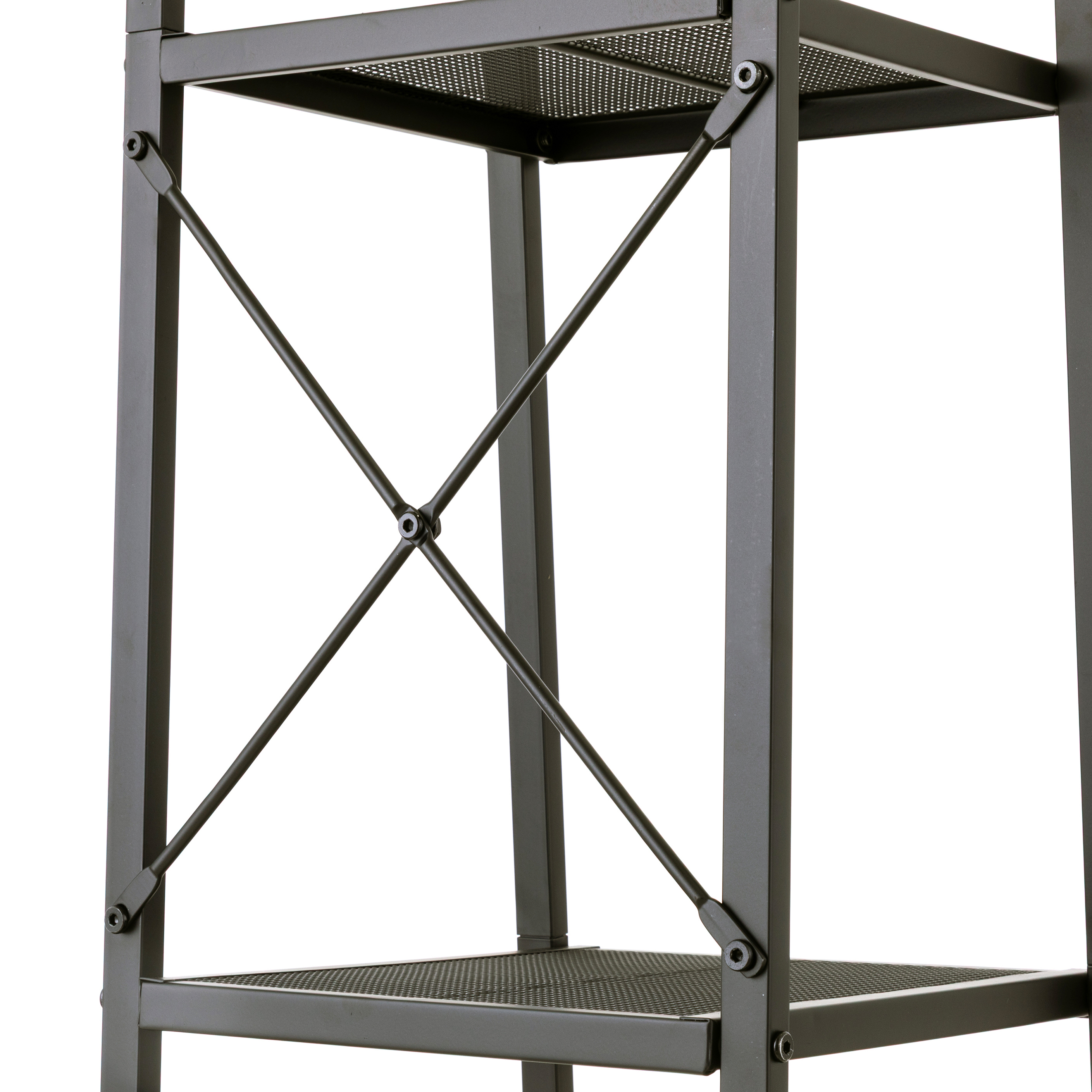 Regal Bufkin Metall Schwarz Breite: 30 cm