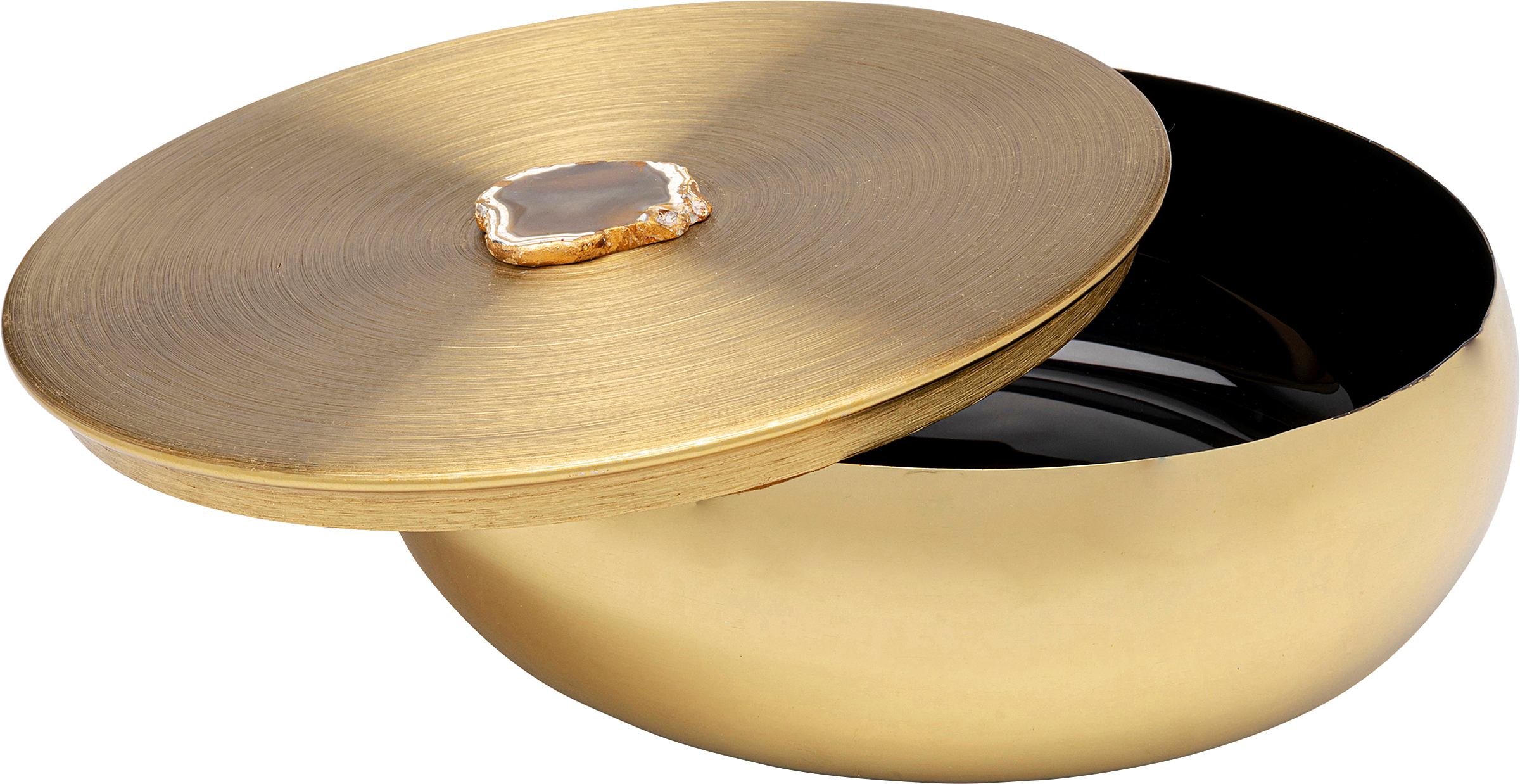Aufbewahrungsdose Shine Stahl Gold Durchmesser: 24 cm