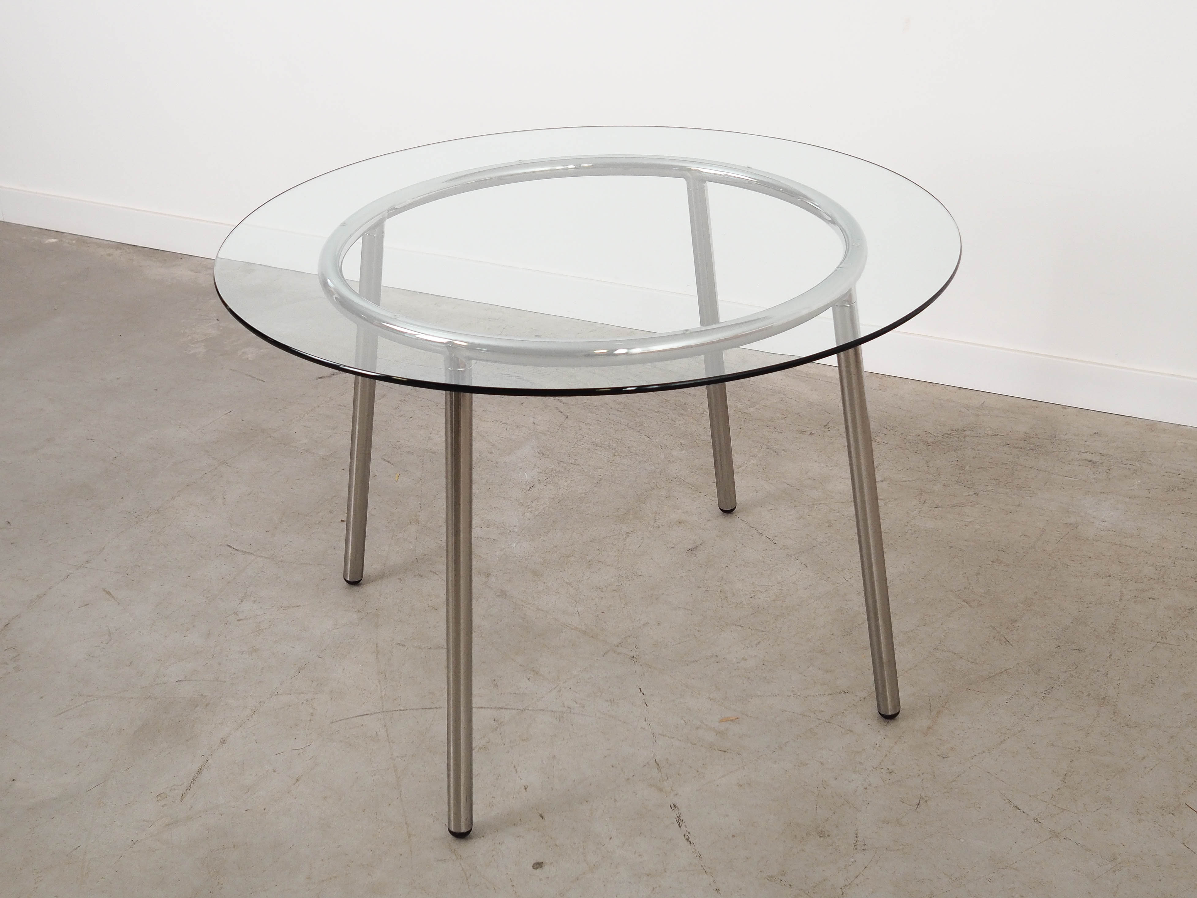 Glass table 1980s