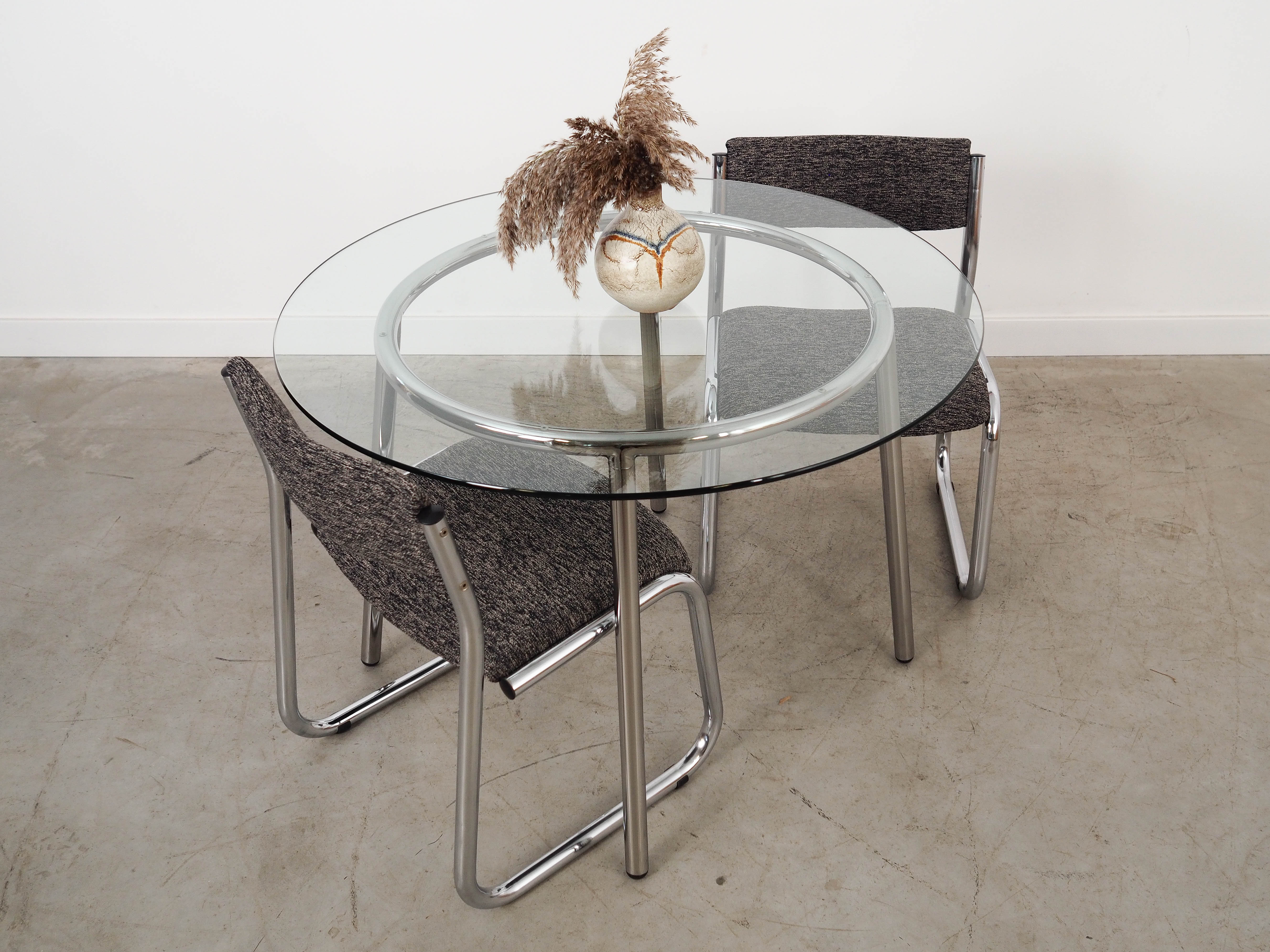 Glass table 1980s