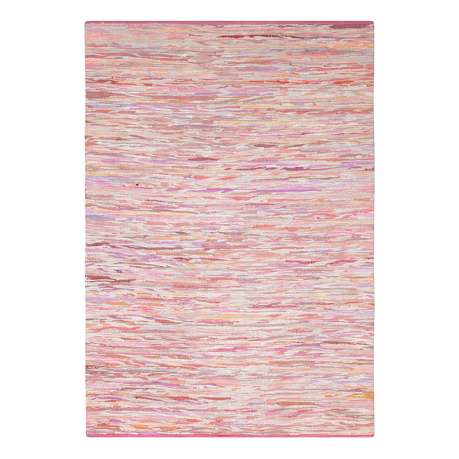 Kurzflorteppich Amira Baumwolle Rot / Mix  110 x 60 cm