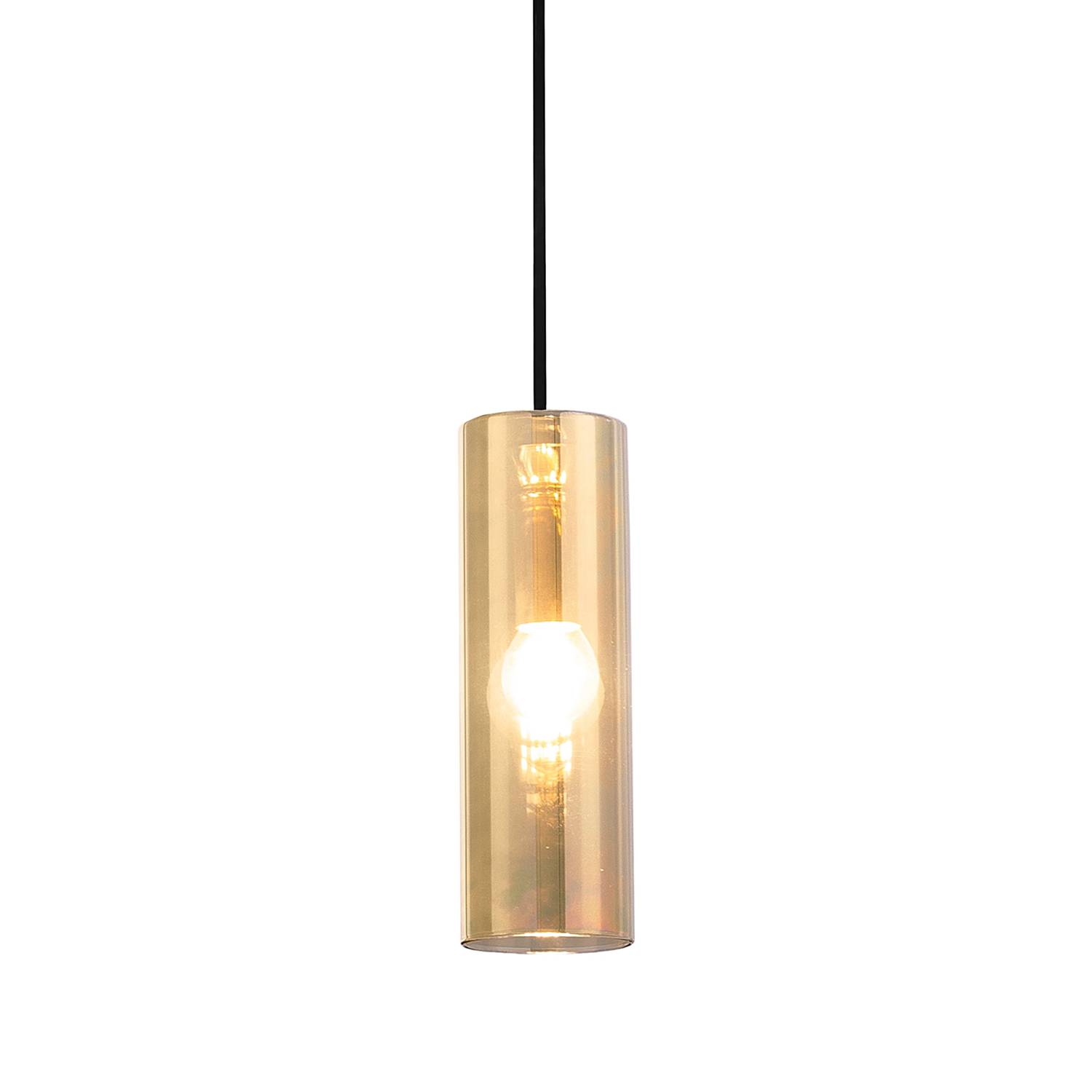 Pendelleuchte Gioia Farbglas / Metall 1-flammig Gold