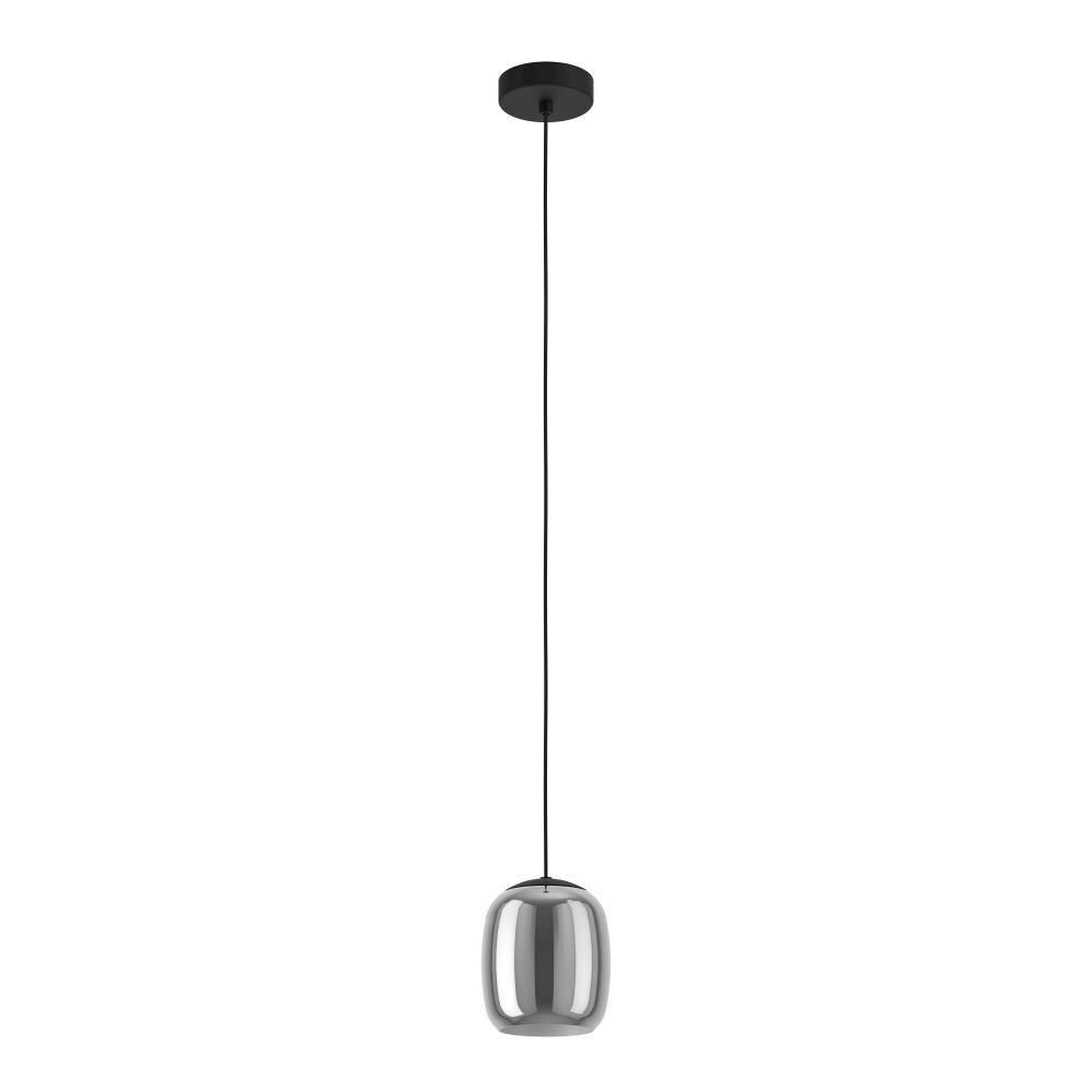 Pendelleuchte Ciampino Typ C Rauchglas / Stahl 1-flammig