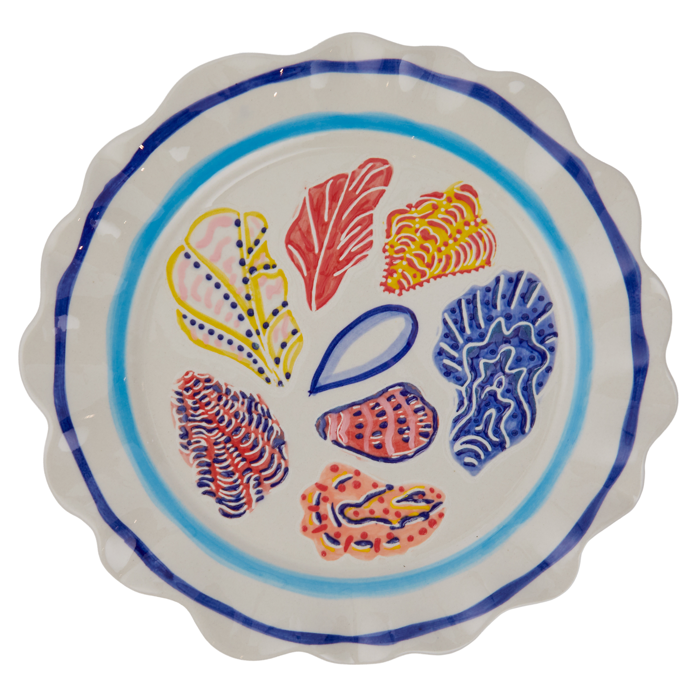Teller CORAL COAST Steinzeug Bunt
