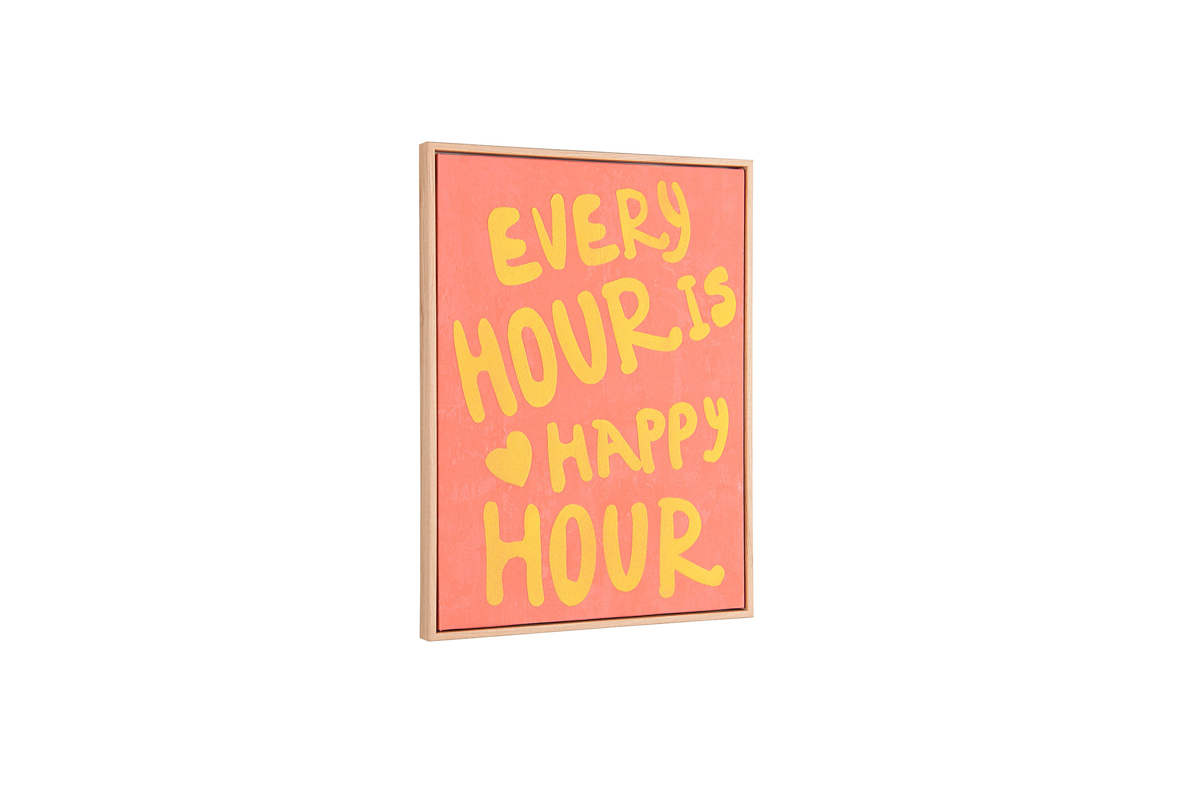 Kunstdruck Hour Leinwand Mehrfarbig