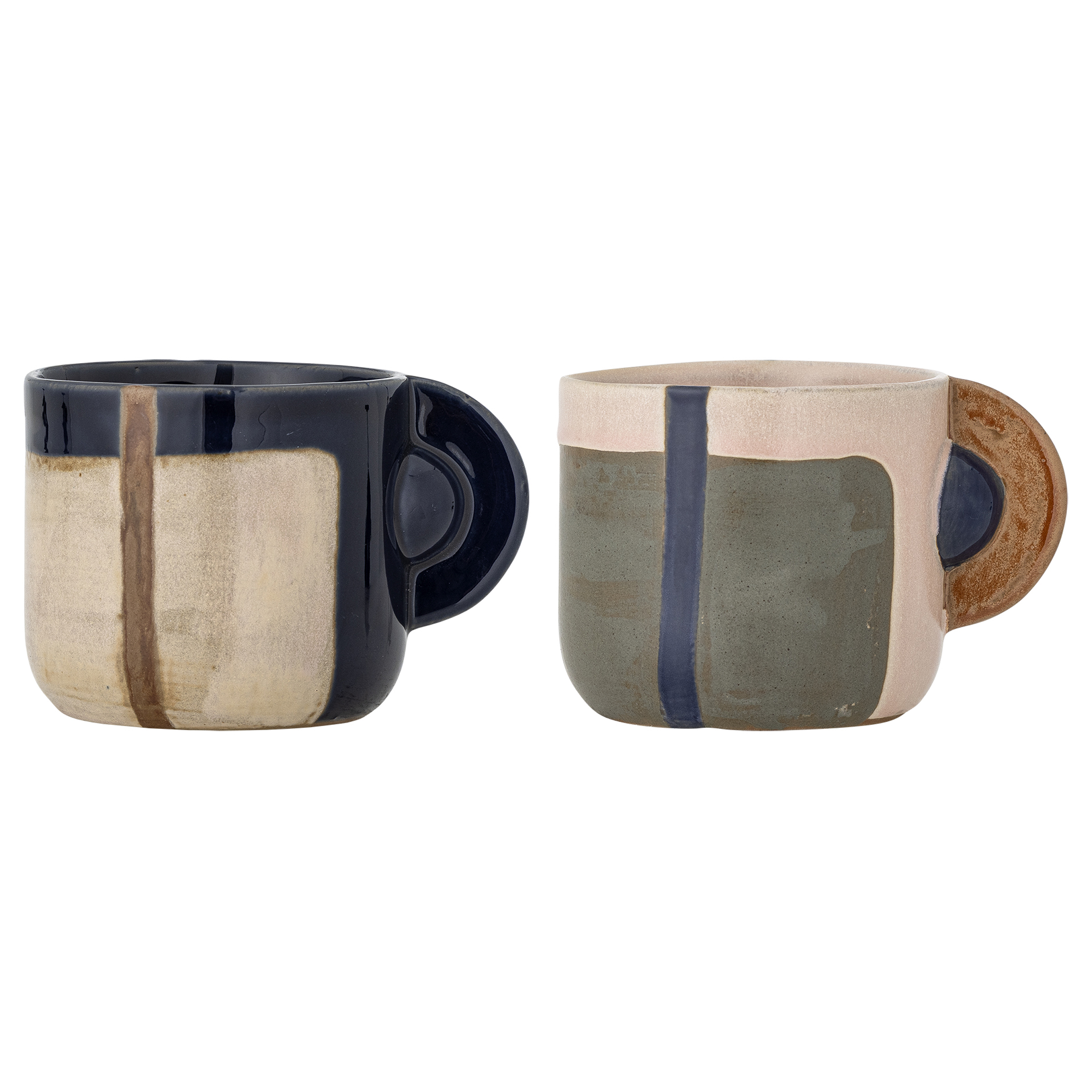 Tasse Bolivia 2-teilig Multicolor Keramik 9 x 8 x 9 cm
